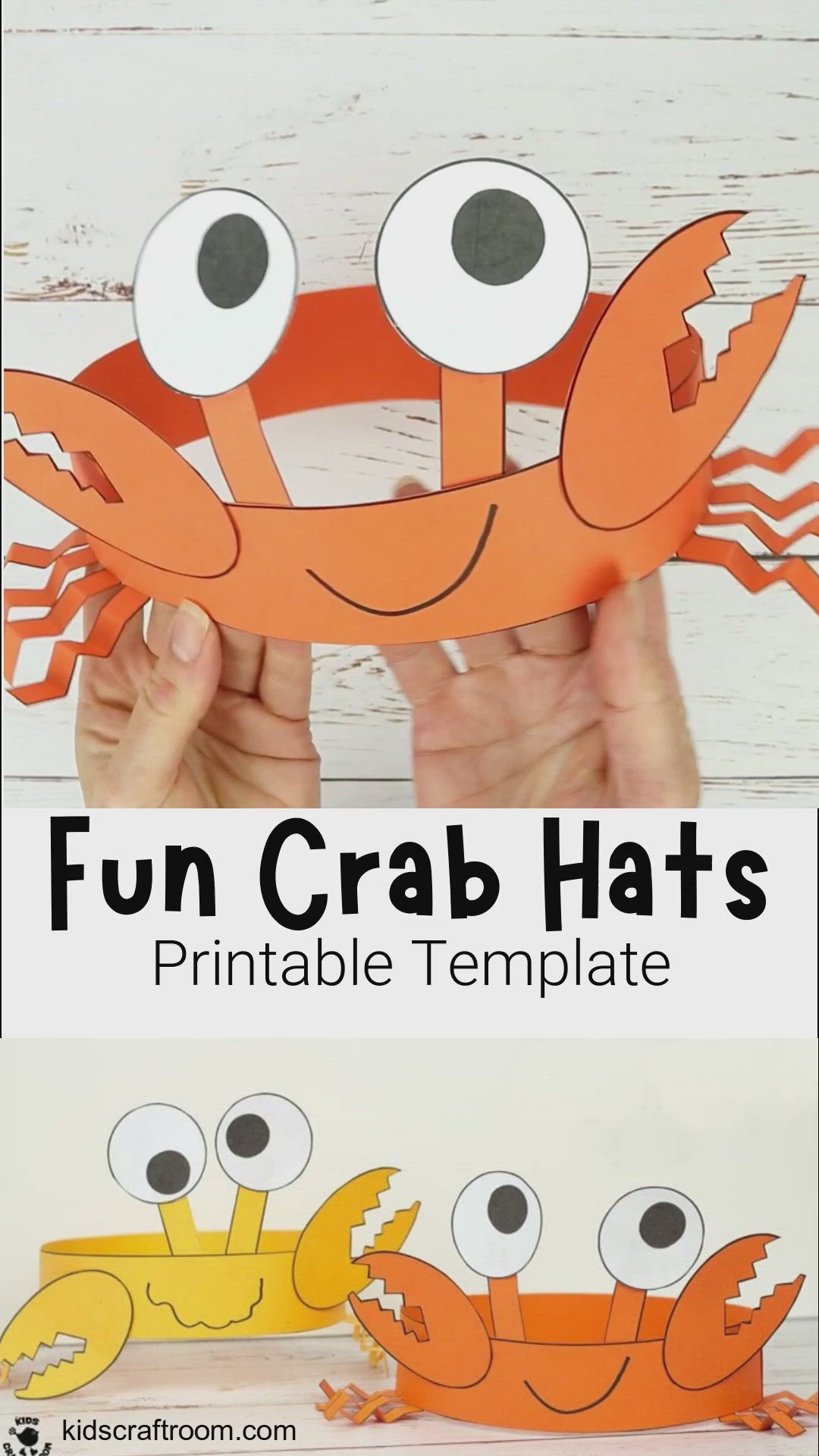 Free Printable Crab Hat Template Free Printable Crab Hat Template