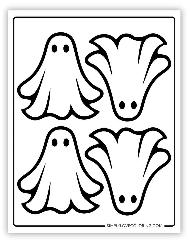 Free Printable Ghost Template Printable Free Printable Ghost Template Printable