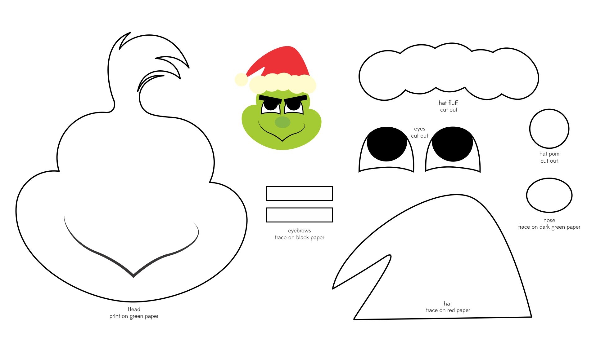 Grinch Eyes svgshare Worksheets Library