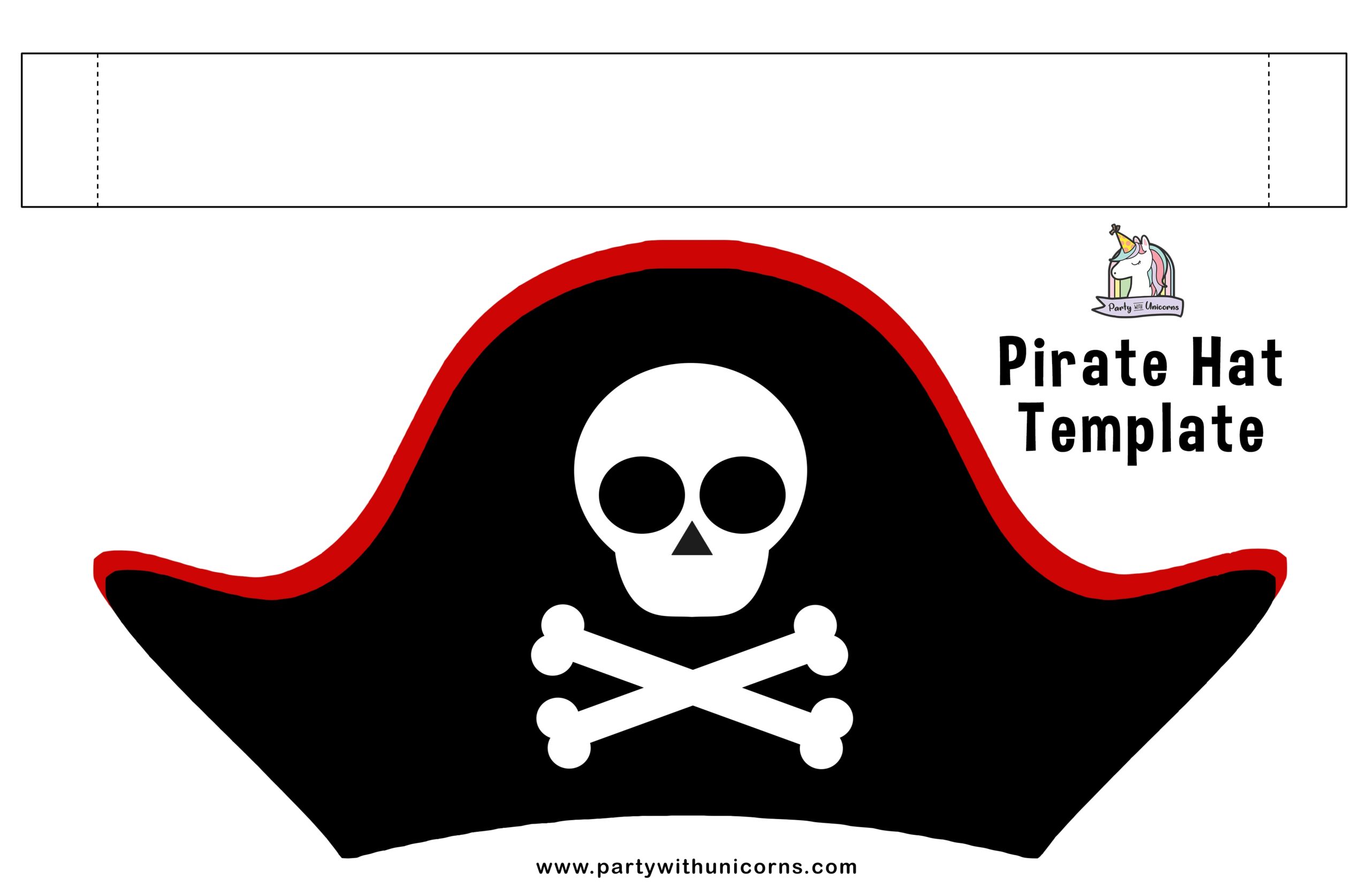 Hat Craft Cardboard Pirate Hat 100 Days Smarter Printable Hat