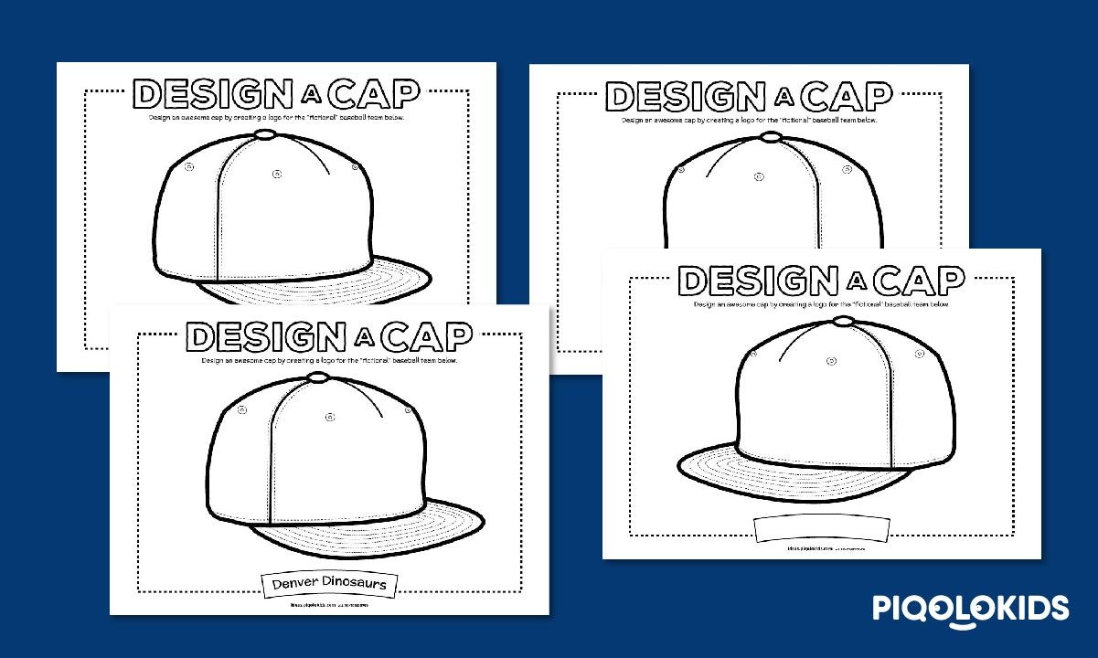 Printable Baseball Hat Template