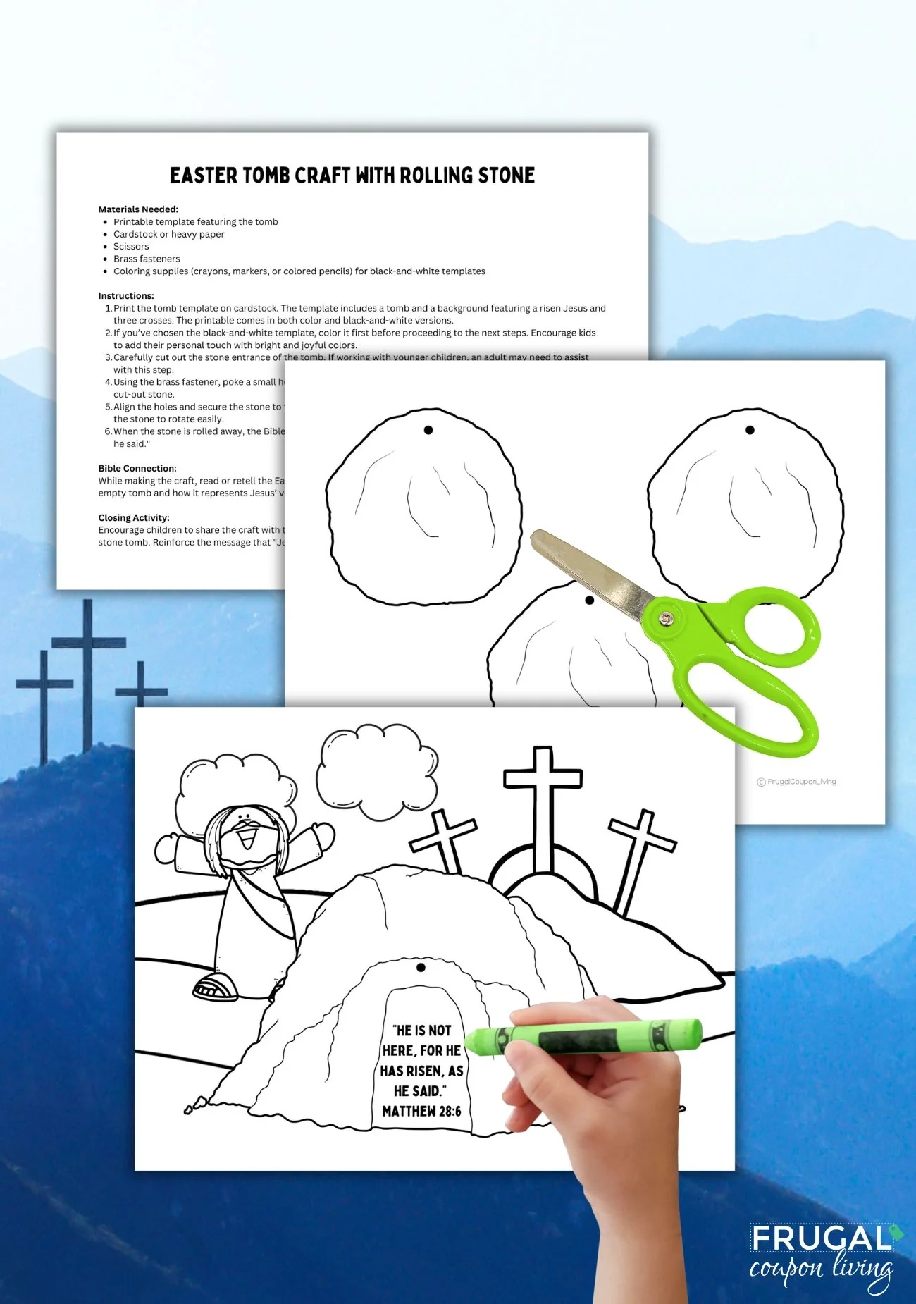 He Is Risen Empty Tomb Craft He Is Risen Interactive Activity He Is Risen Empty Tomb Craft He Is Risen Interactive Activity