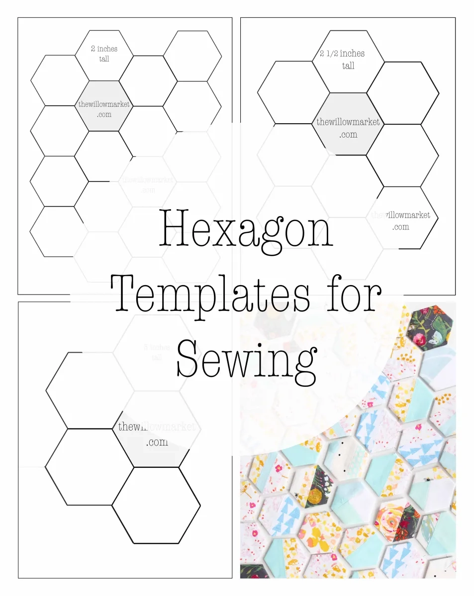 Free Printable 2 Inch Hexagon Template