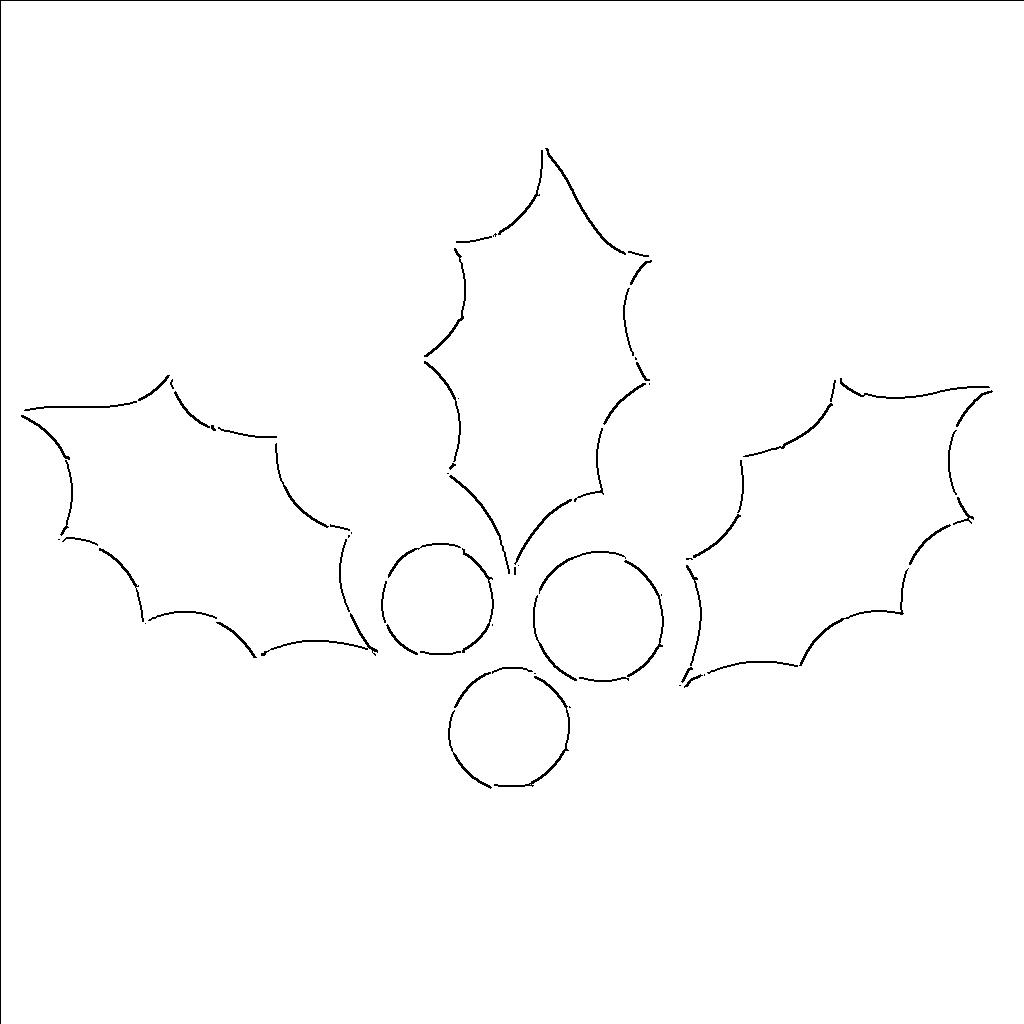 Holly Leaf Templates Free Printable Patterns To Cut Out What