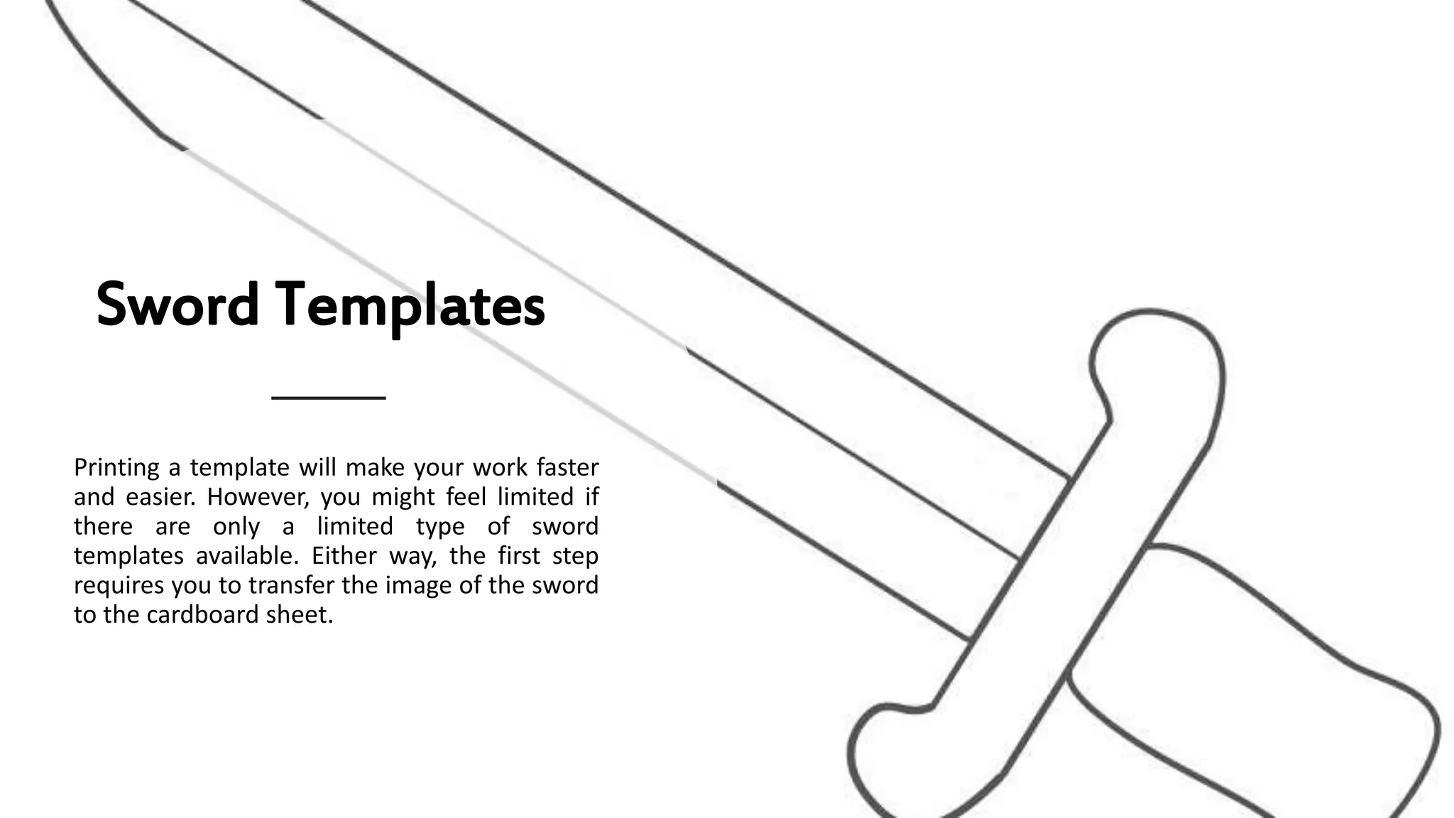 How To Make A Sword Out Of Paper PPTX