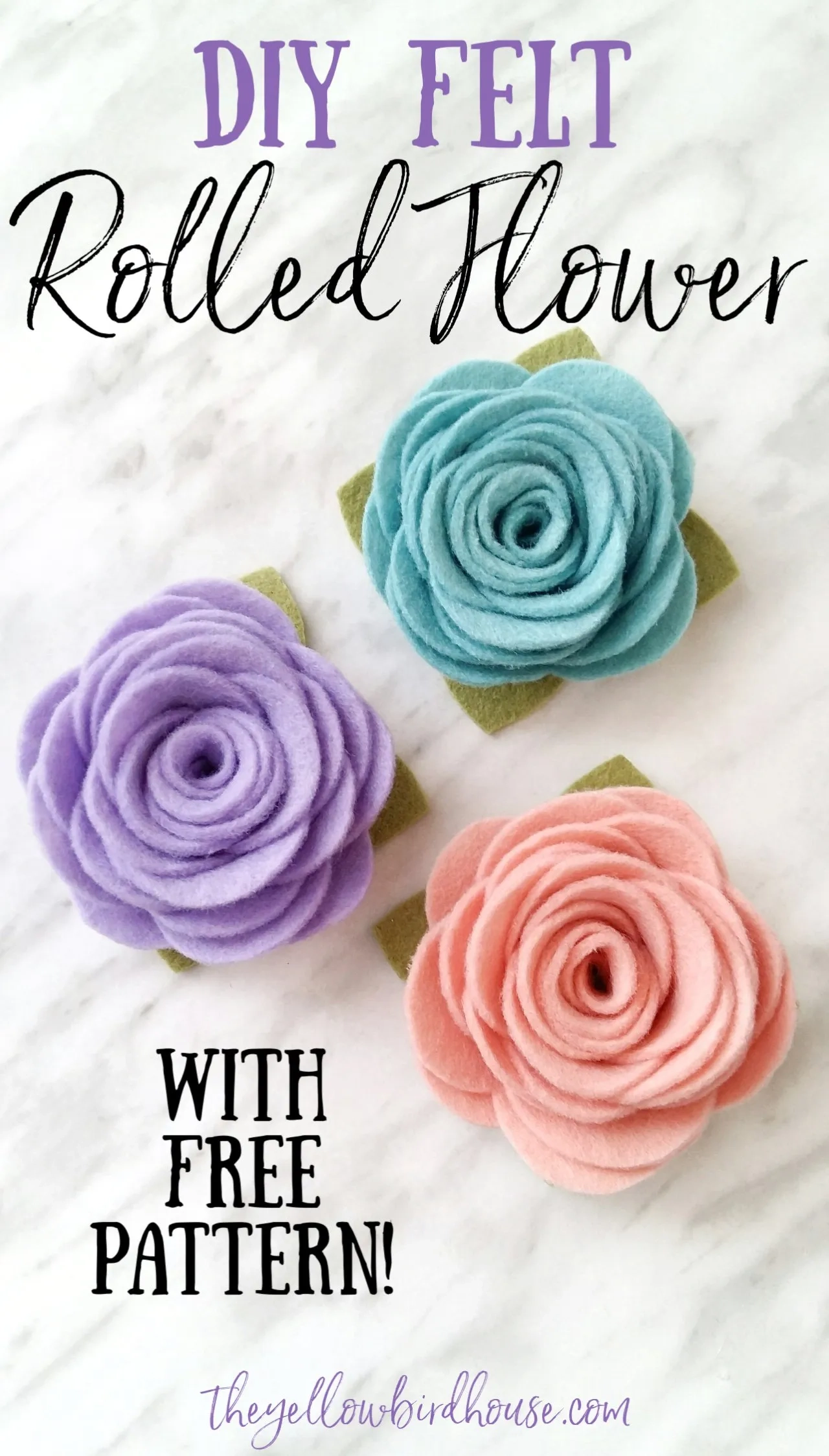 Felt Flower Template Printable