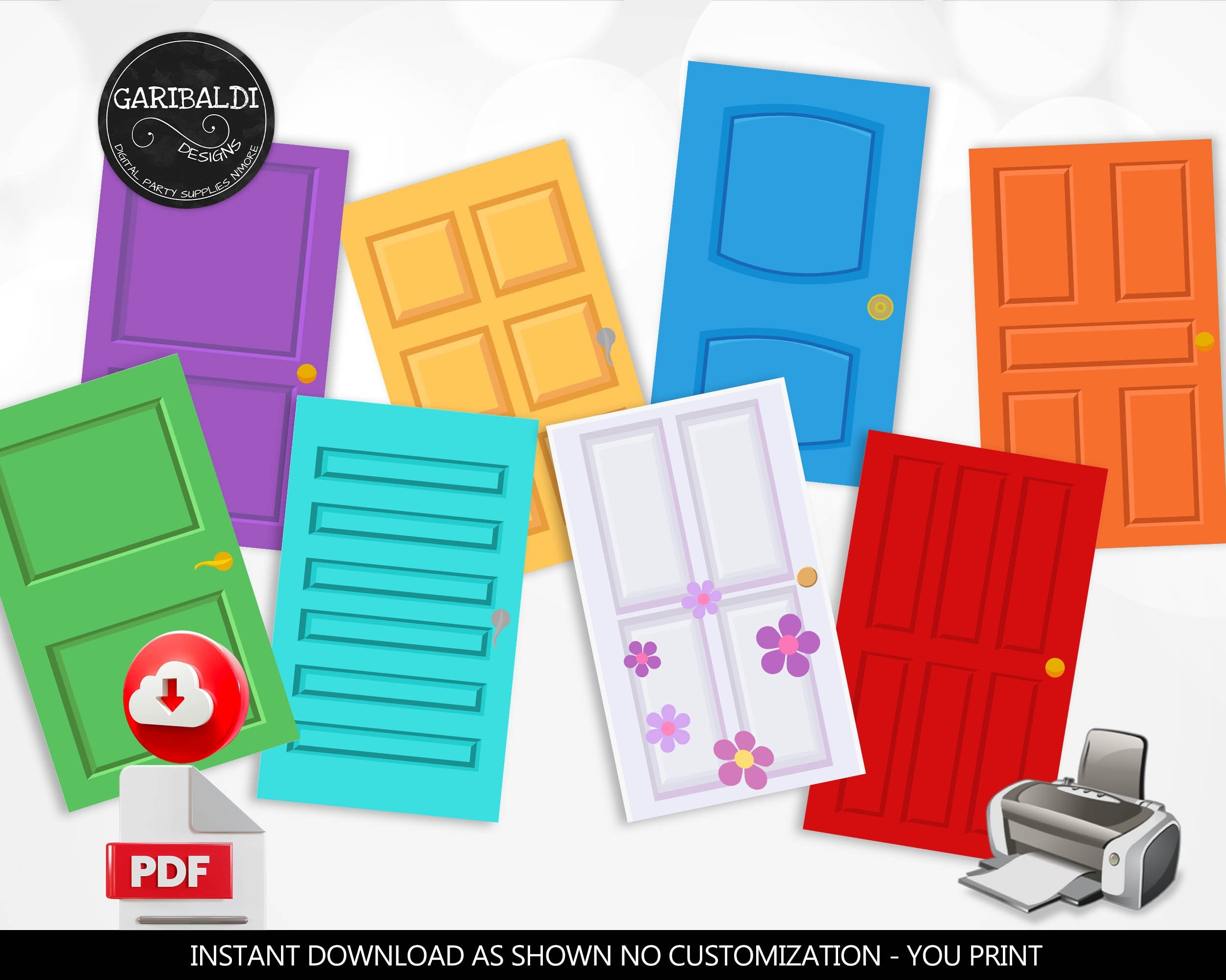 Template Printable Printable Monsters Inc Doors