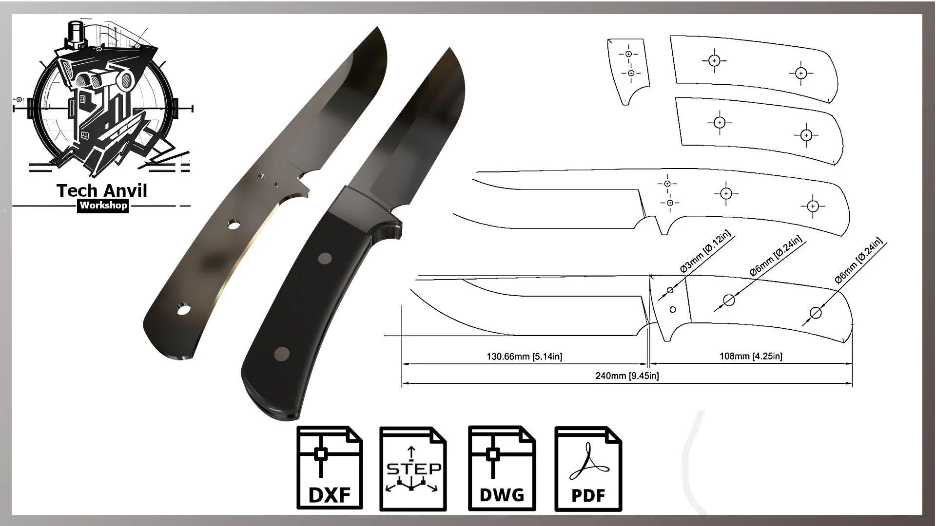 Knife Templates Printable Knife Templates Printable