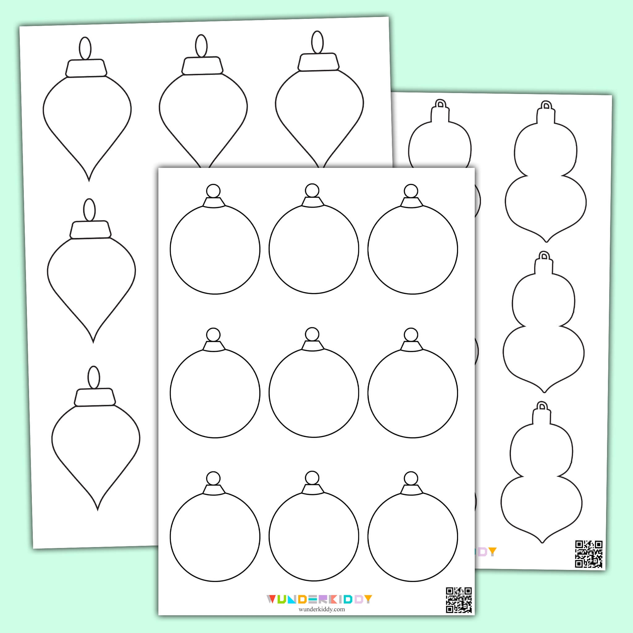 Free Printable Christmas Ornament Template