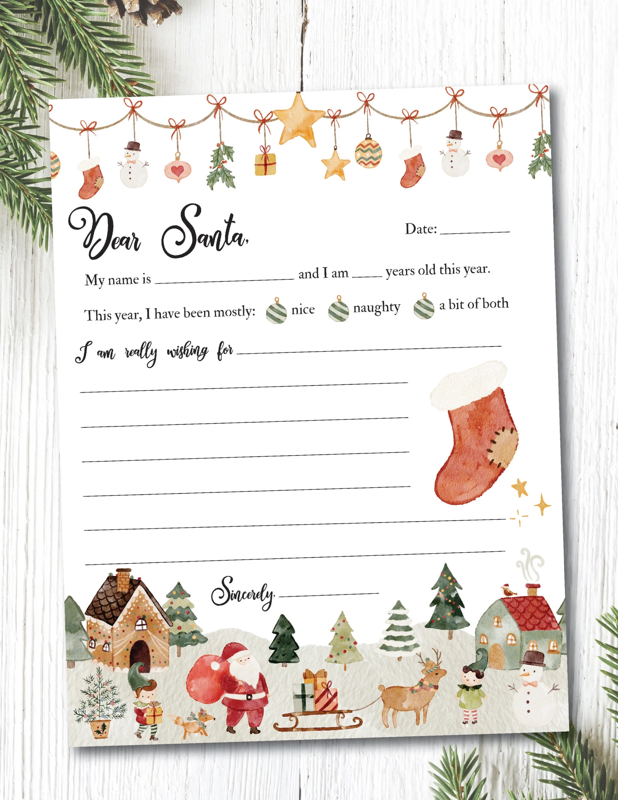 Free Santa Templates Printable