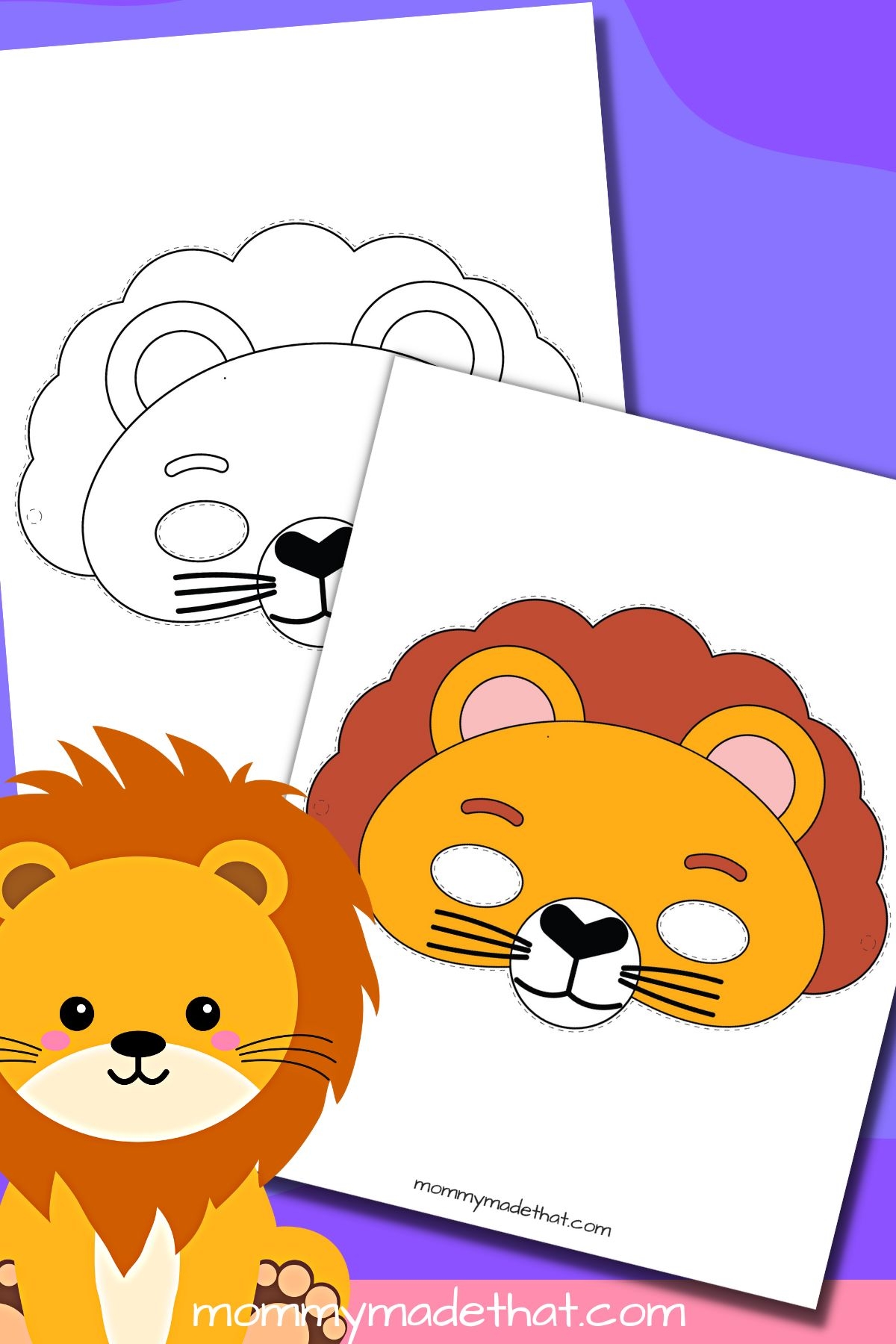 Free Printable Lion Face Template Free Printable Lion Face Template