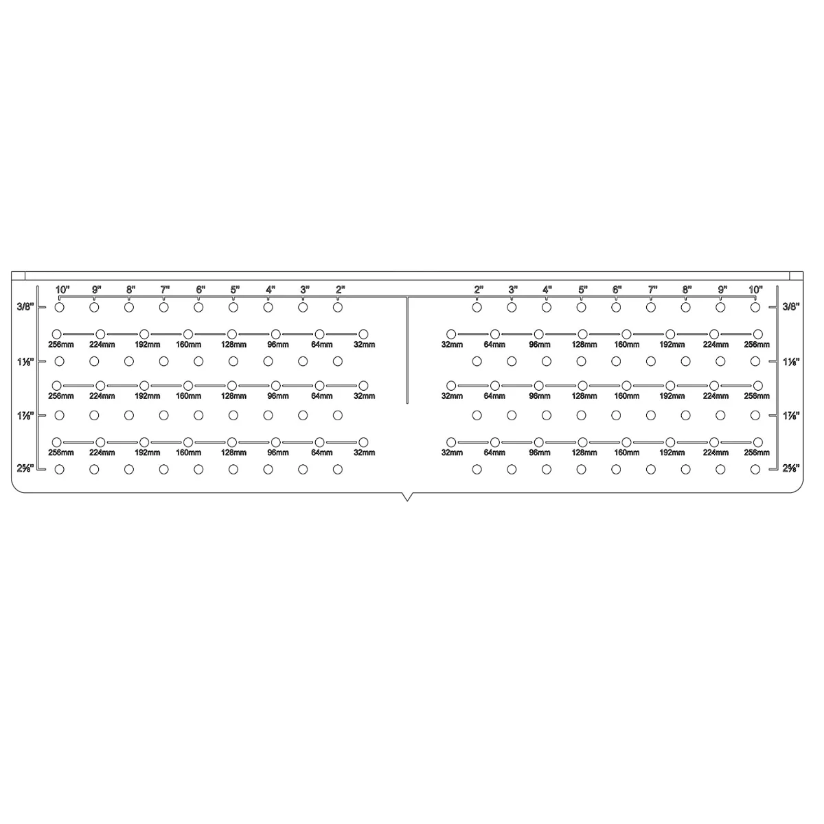 Long Cabinet Hardware Installation Template DoorCorner