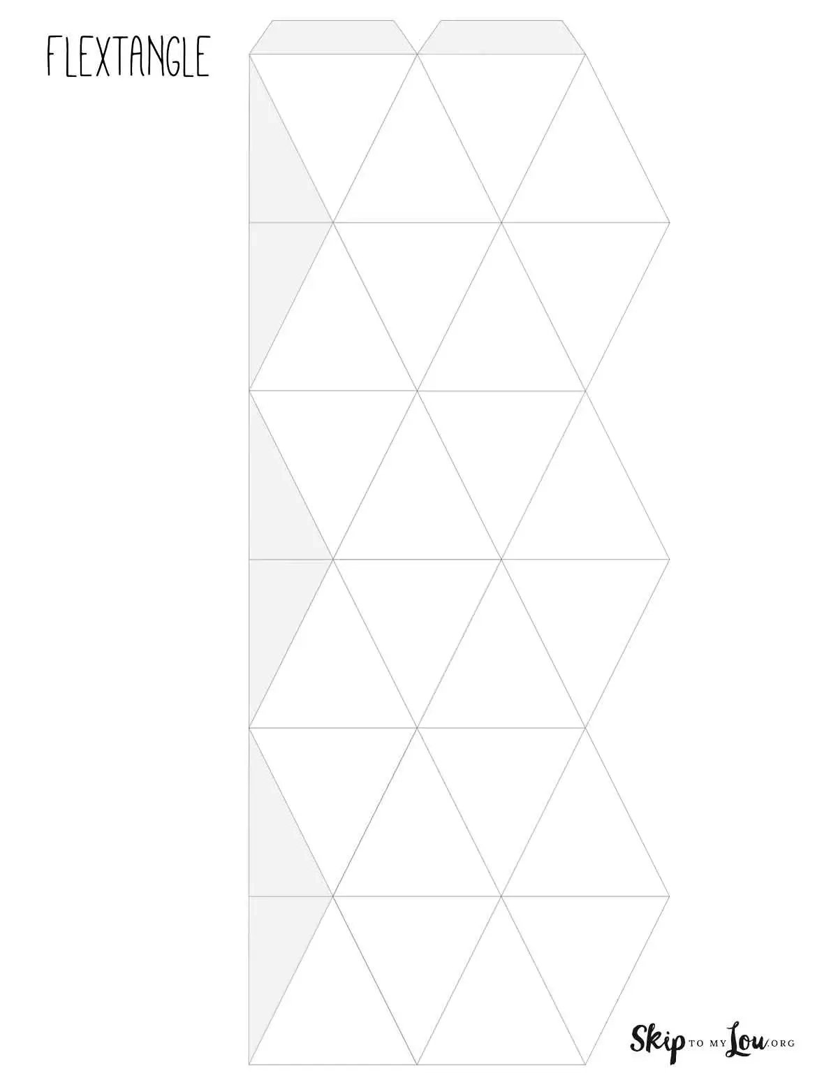Make A Flextangle with Free Printable Template Skip To My Lou