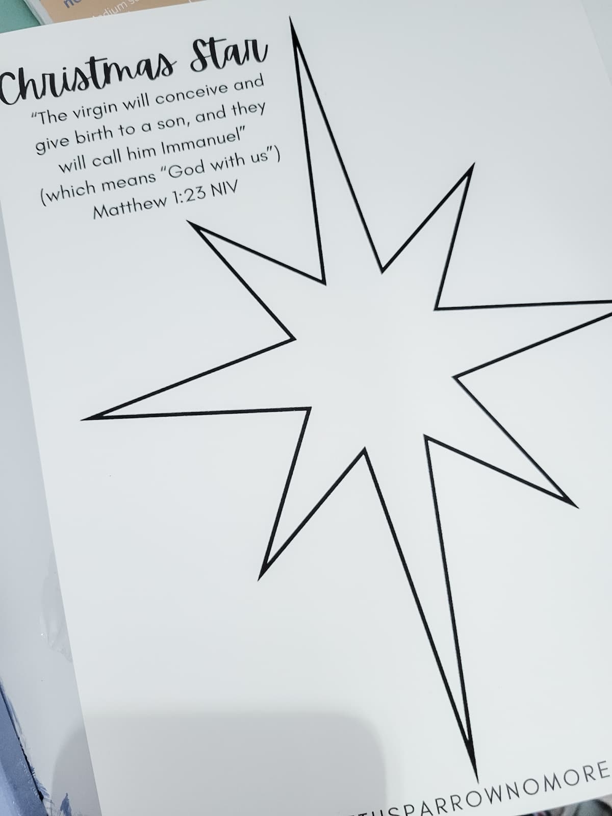 Make An Easy Christmas Star With A Printable Template The Fifth 