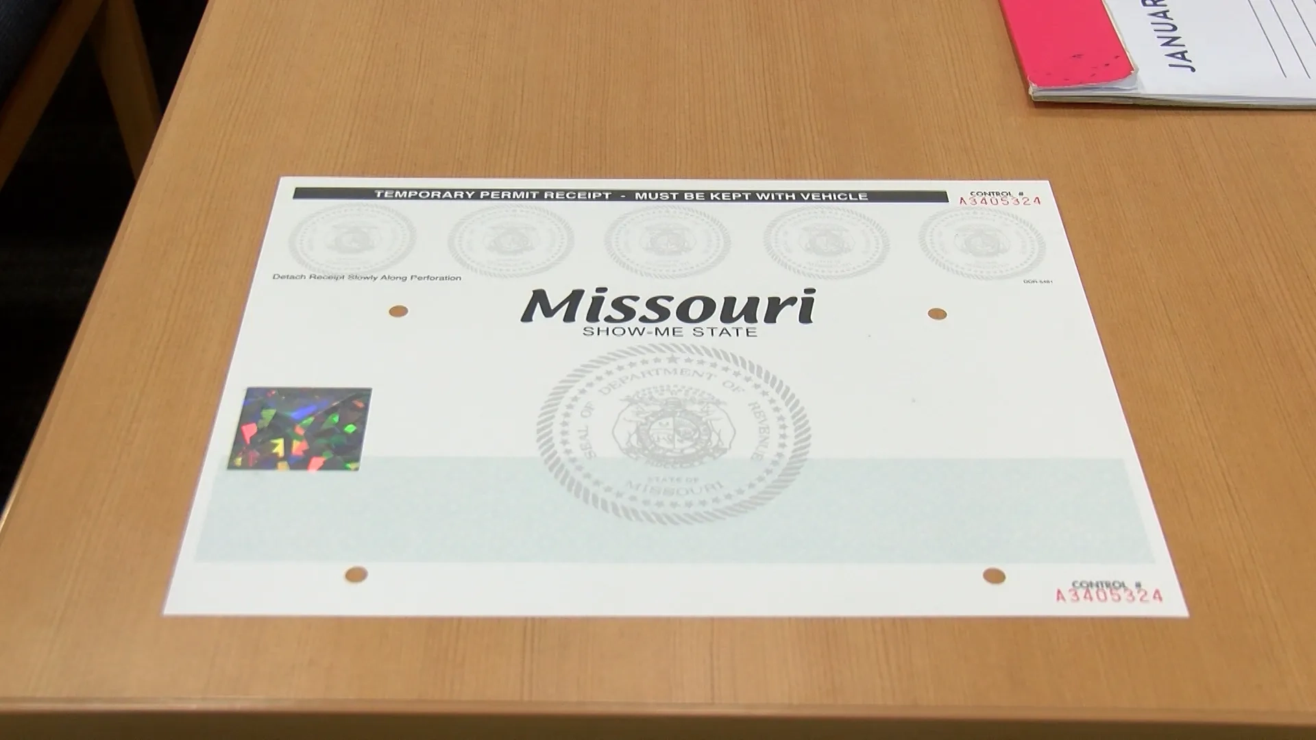 Missouri s New Temporary Tag Design Is Harder To Counterfeit 
