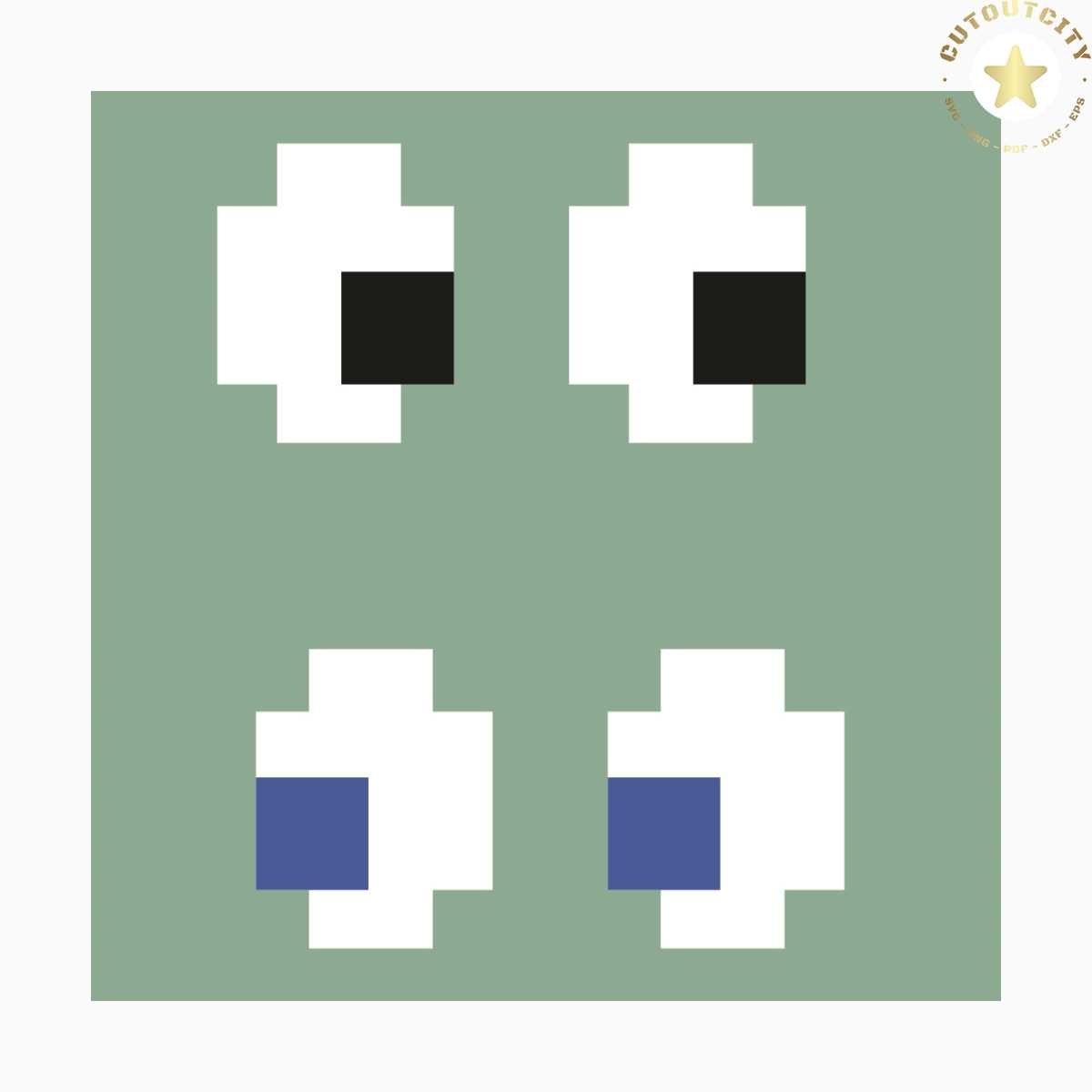 Pac Man Ghost Eyes Svg Trending Svg Pac Man Ghost Eyes Svg