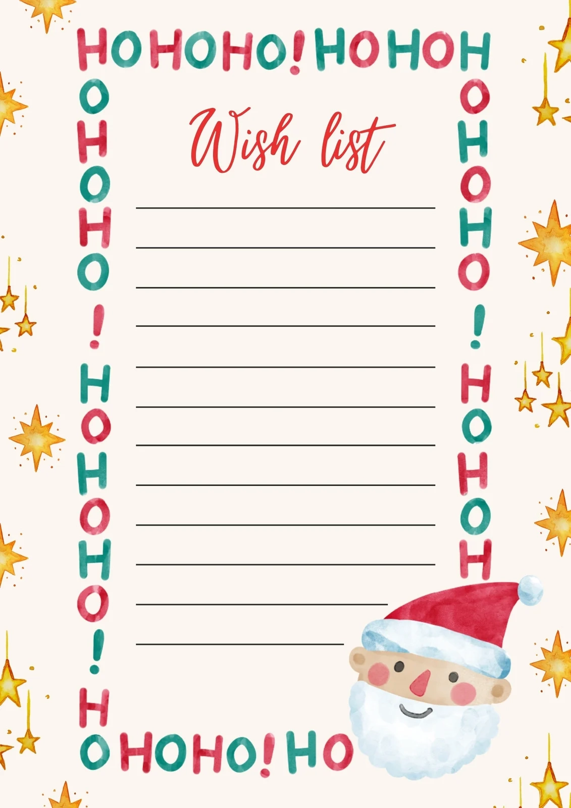 Page 2 Free Printable Santa Letter Templates You Can Customize