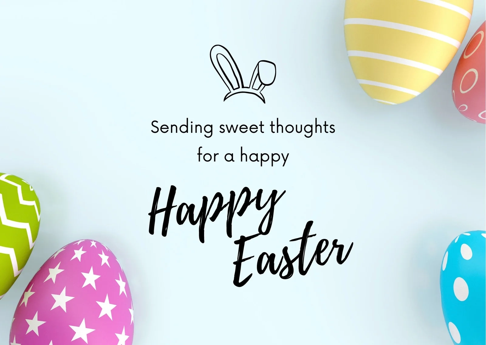 Page 6 Free Printable Customizable Easter Card Templates Canva