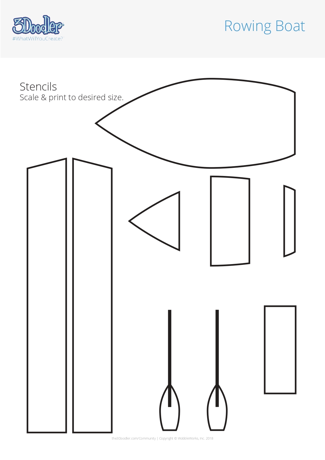 Paper Boat Template