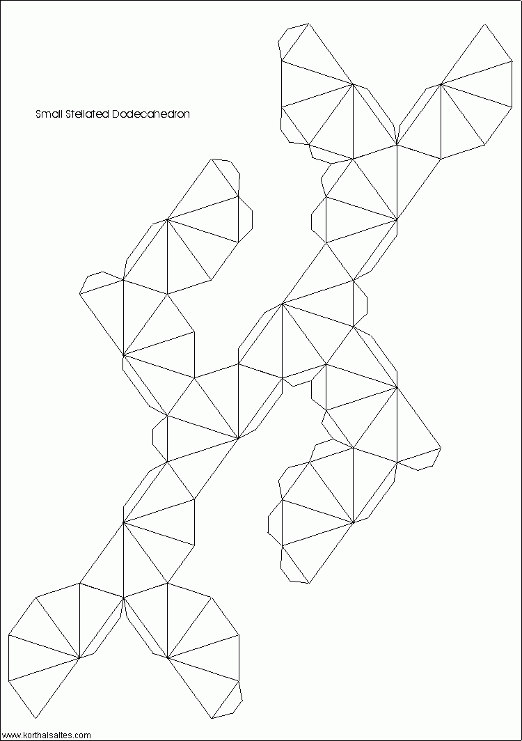 Paper Small Stellated Dodecahedron