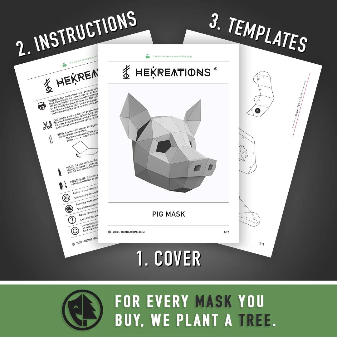 Printable 3d Animal Mask Templates Free Printable 3d Animal Mask Templates Free