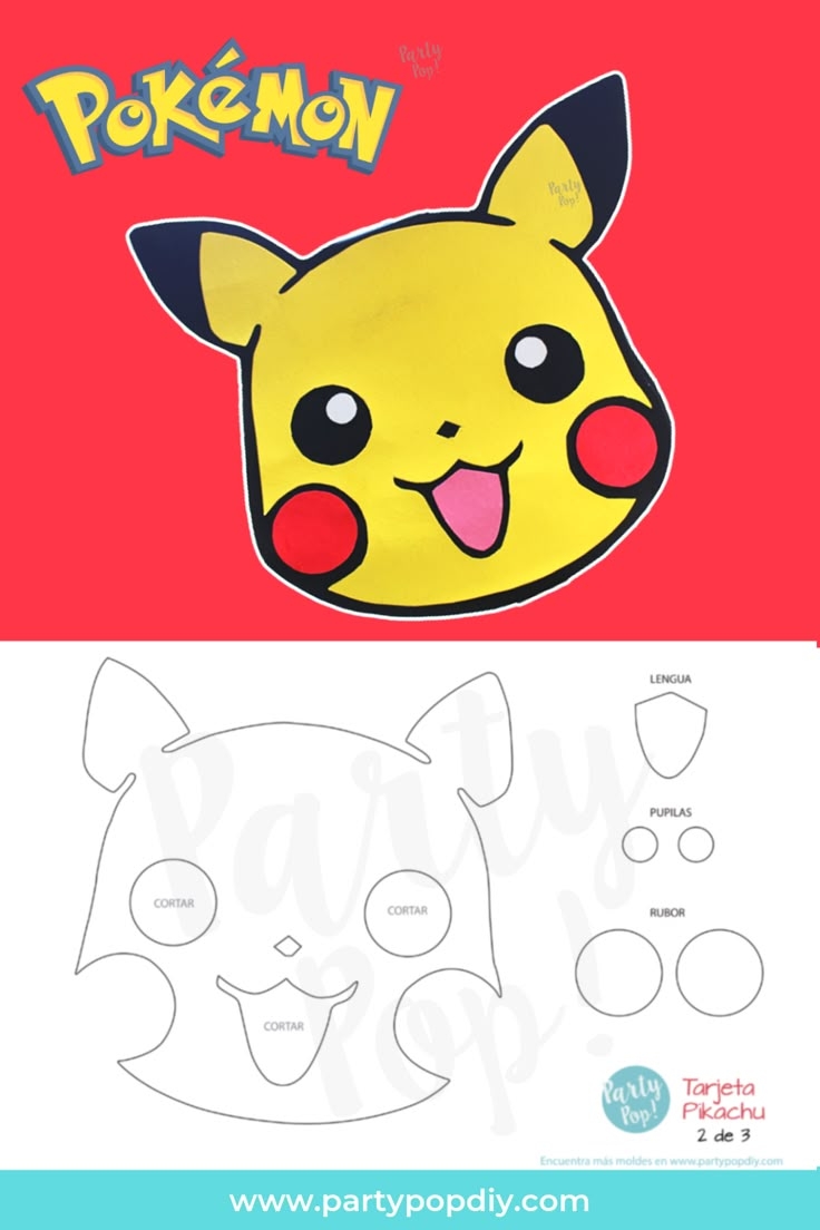Pikachu Face Template Printable Pikachu Face Template Printable
