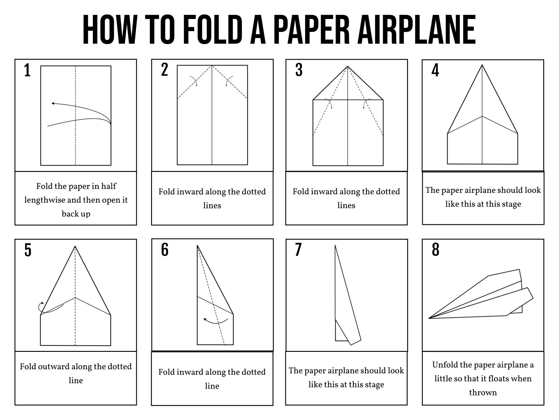Free Paper Airplane Designs Printable Templates