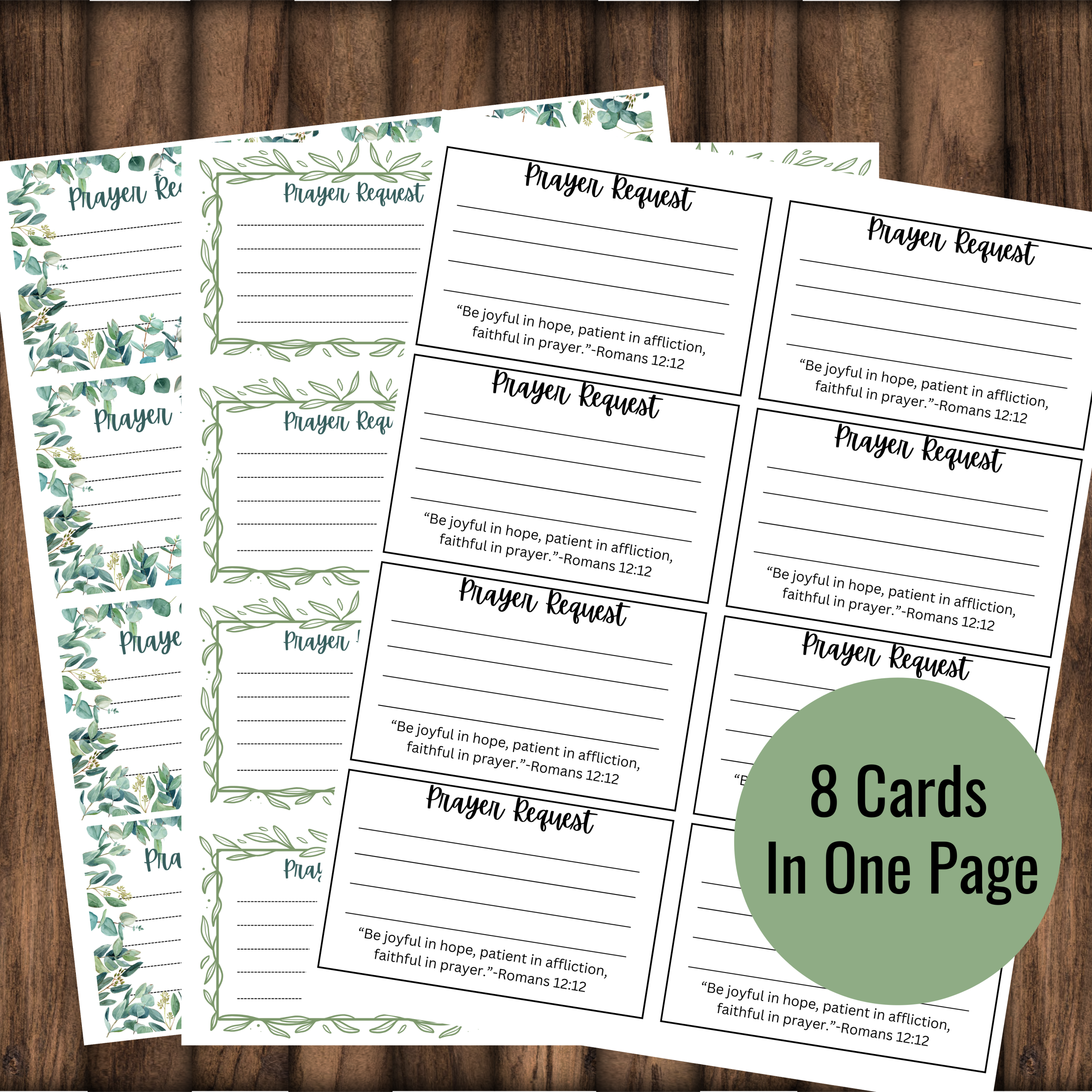 Prayer Request Card Printable