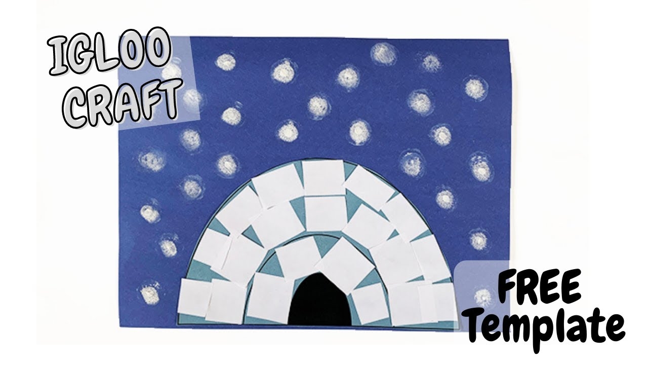 Preschool Igloo Craft Free Printable Crafting Jeannie