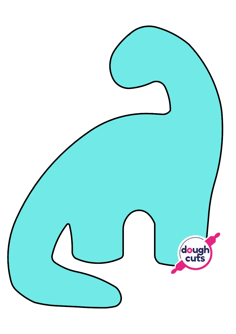 PRINT AT HOME Dinosaur 2 Cookie Cake Template 14 Tall DoughCuts