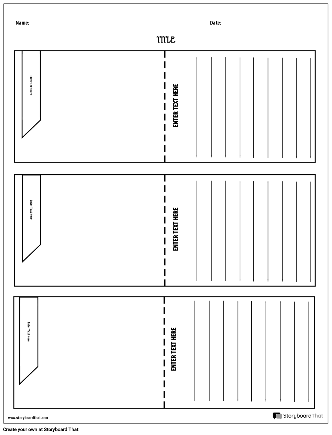 Printable Editable Flash Card Template