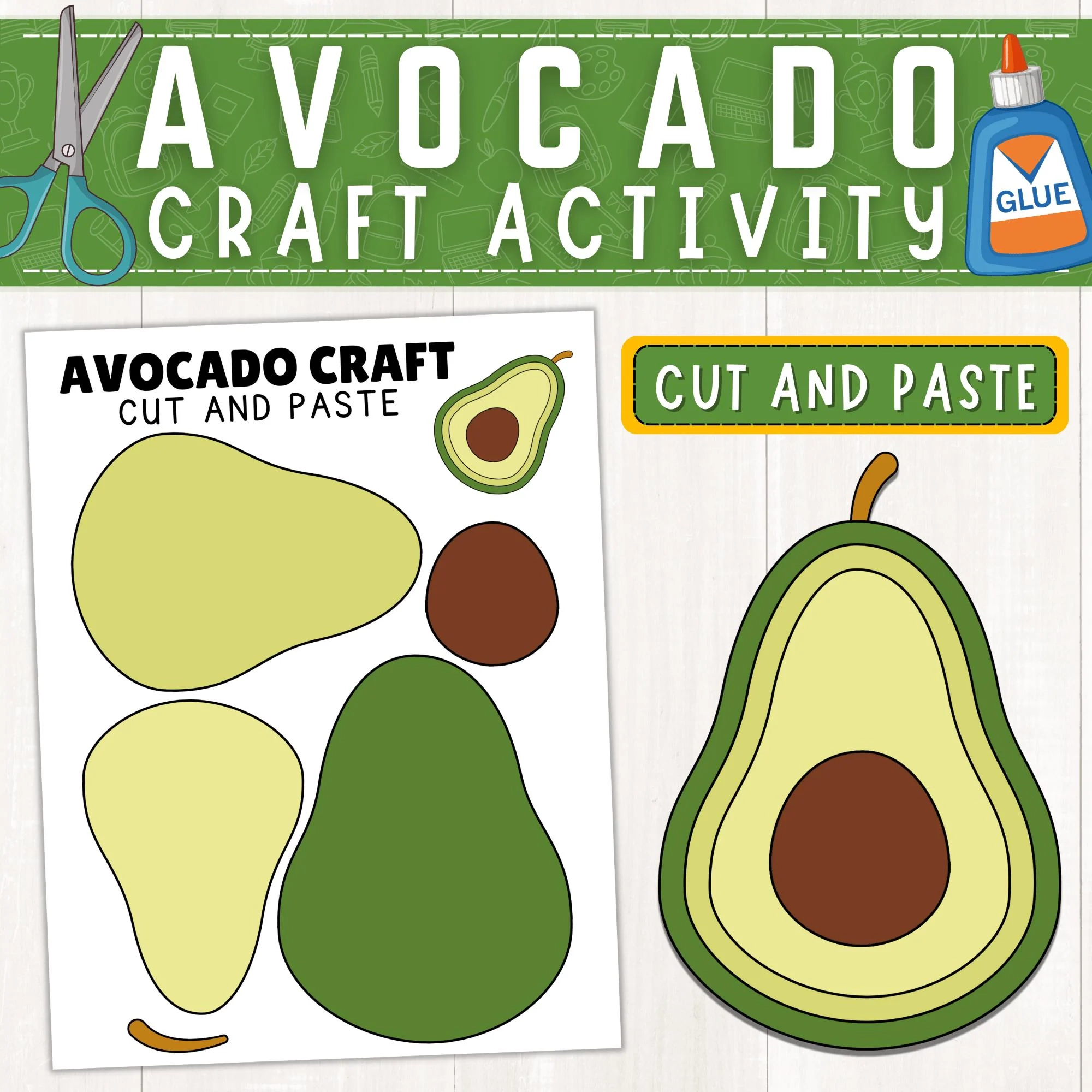 Avocado Template Printable Avocado Template Printable