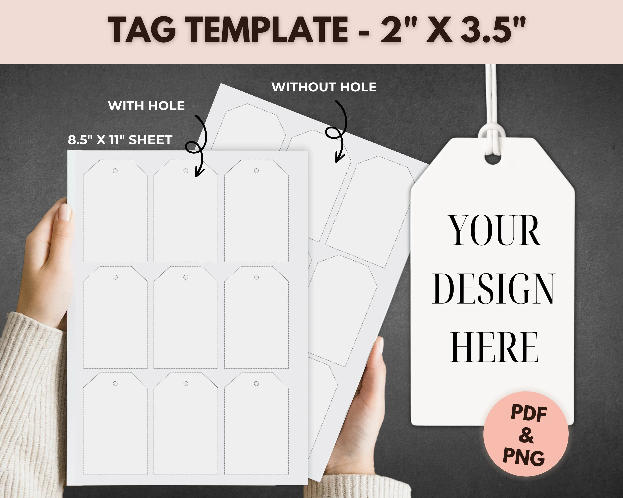 Printable Blank Product Tag Templates For Price Tags Gift Tags