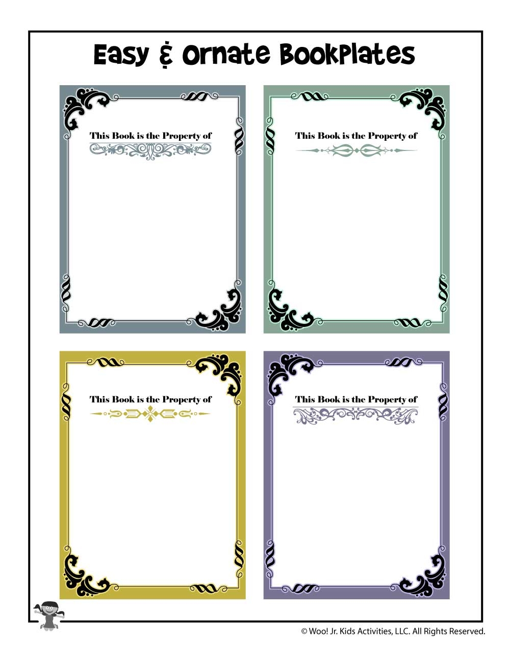 Editable Bookplate Free Printable Bookplate Template Word