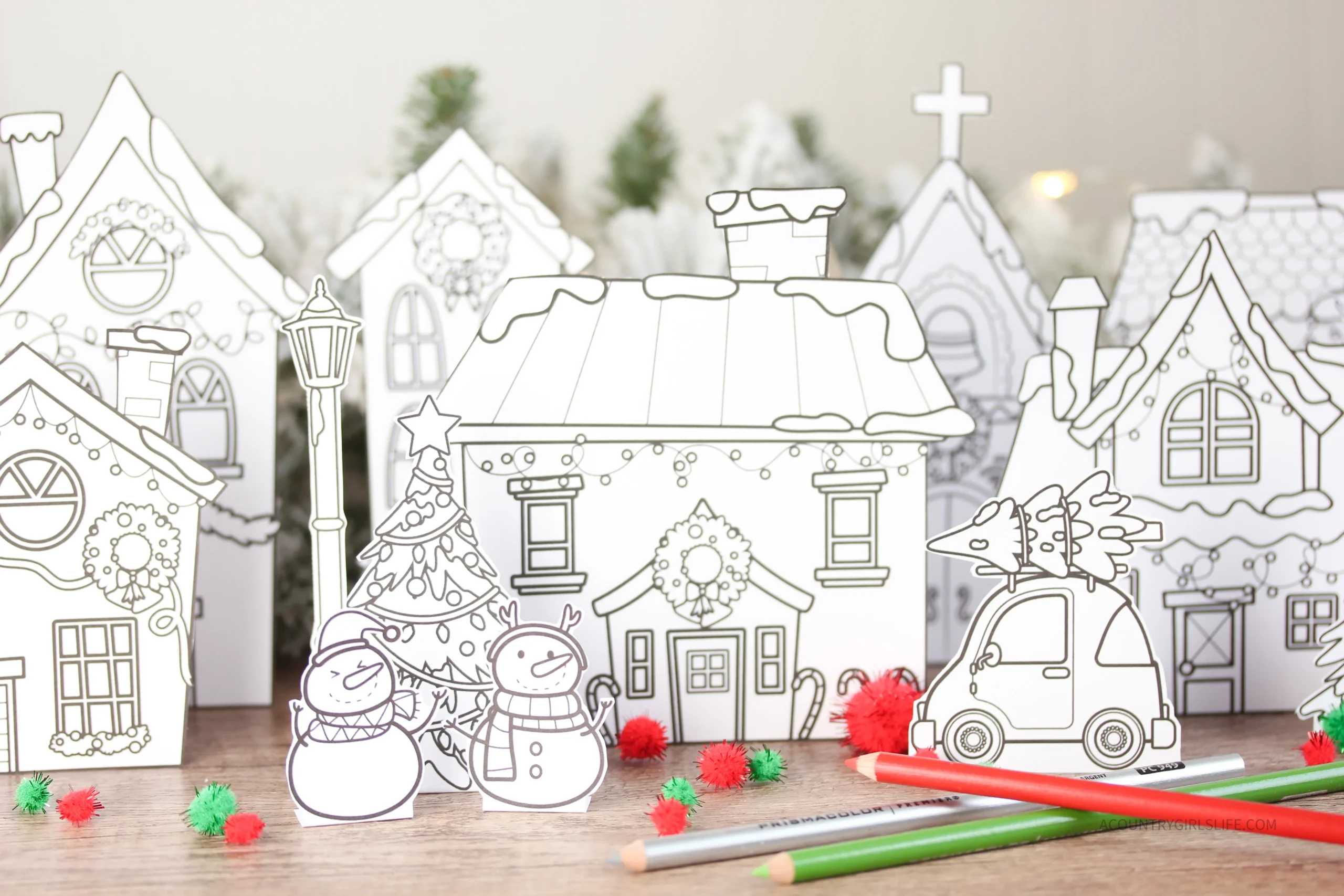 Printable Christmas Village A Country Girl s Life