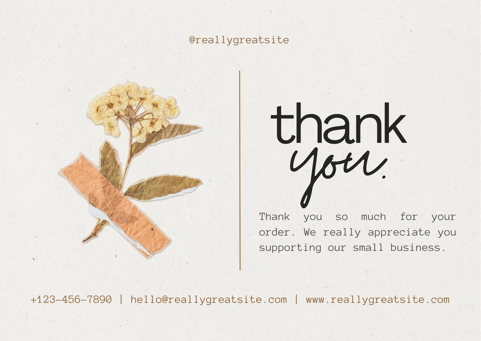 Printable Customizable Thank You Card Templates Canva