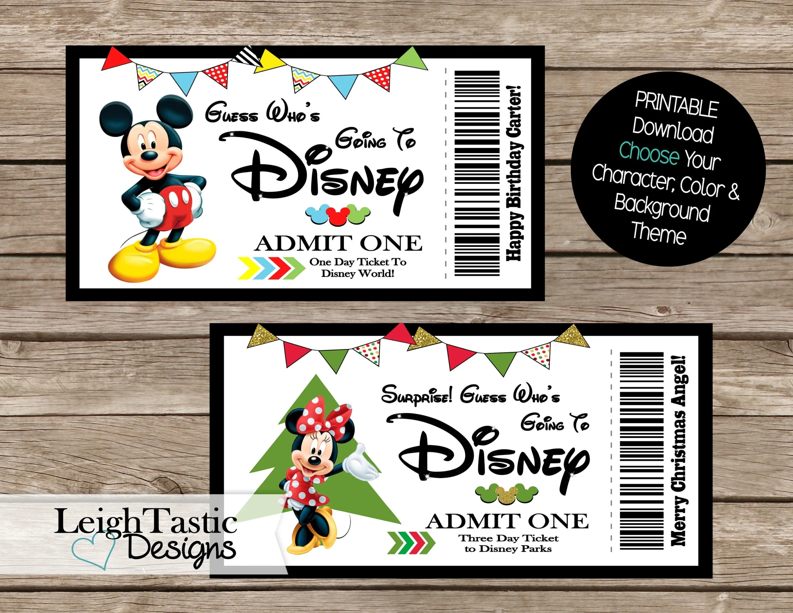 Template Free Free Printable Disney Tickets