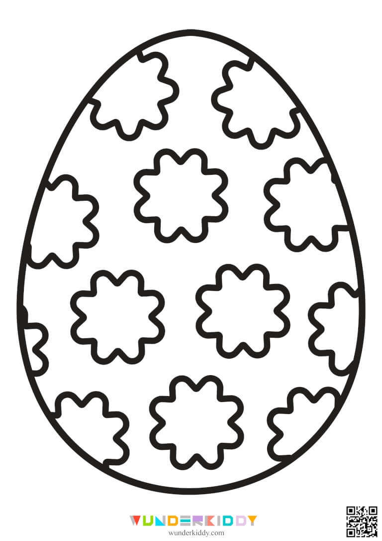 Printable Full Page Easter Egg Template Printable Full Page Easter Egg Template