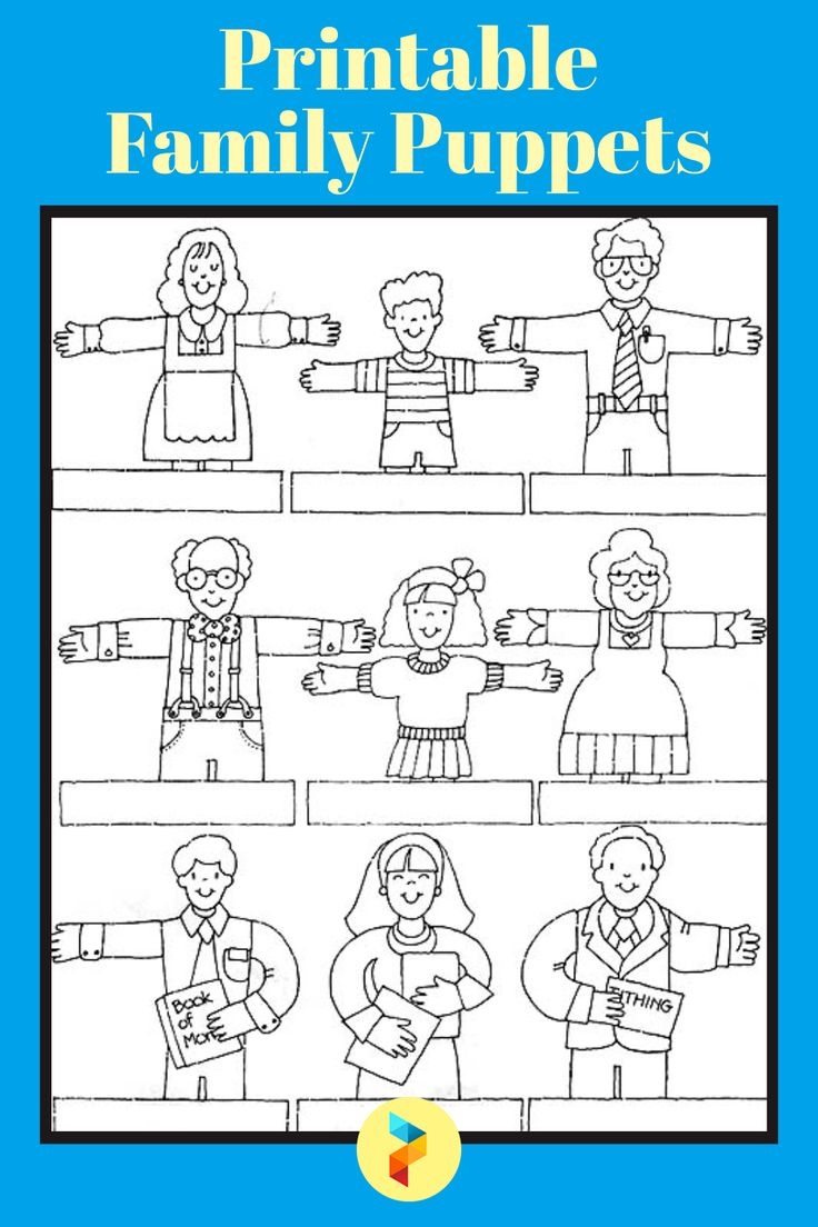 Printable Family Puppets