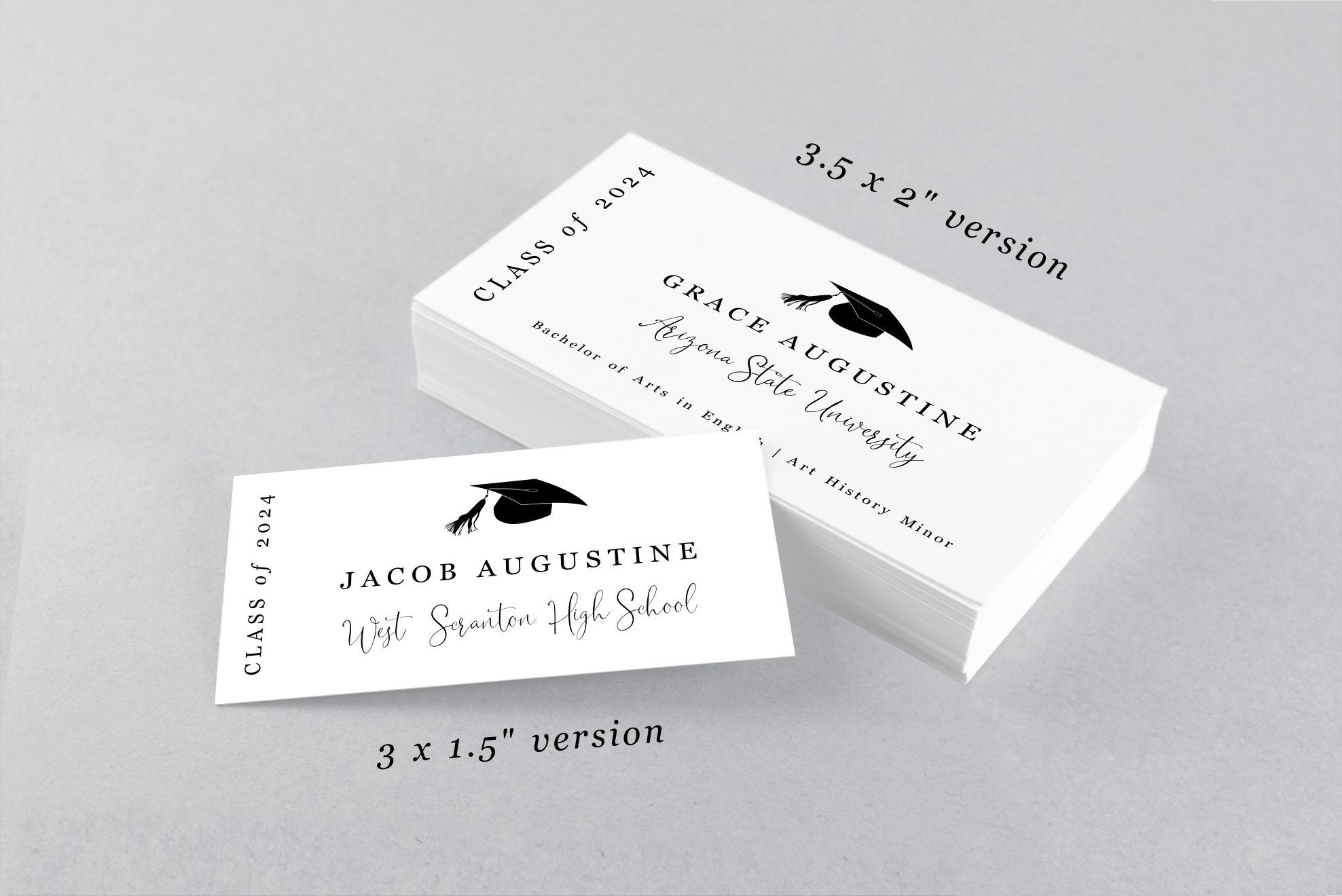 Free Printable Graduation Name Card Template