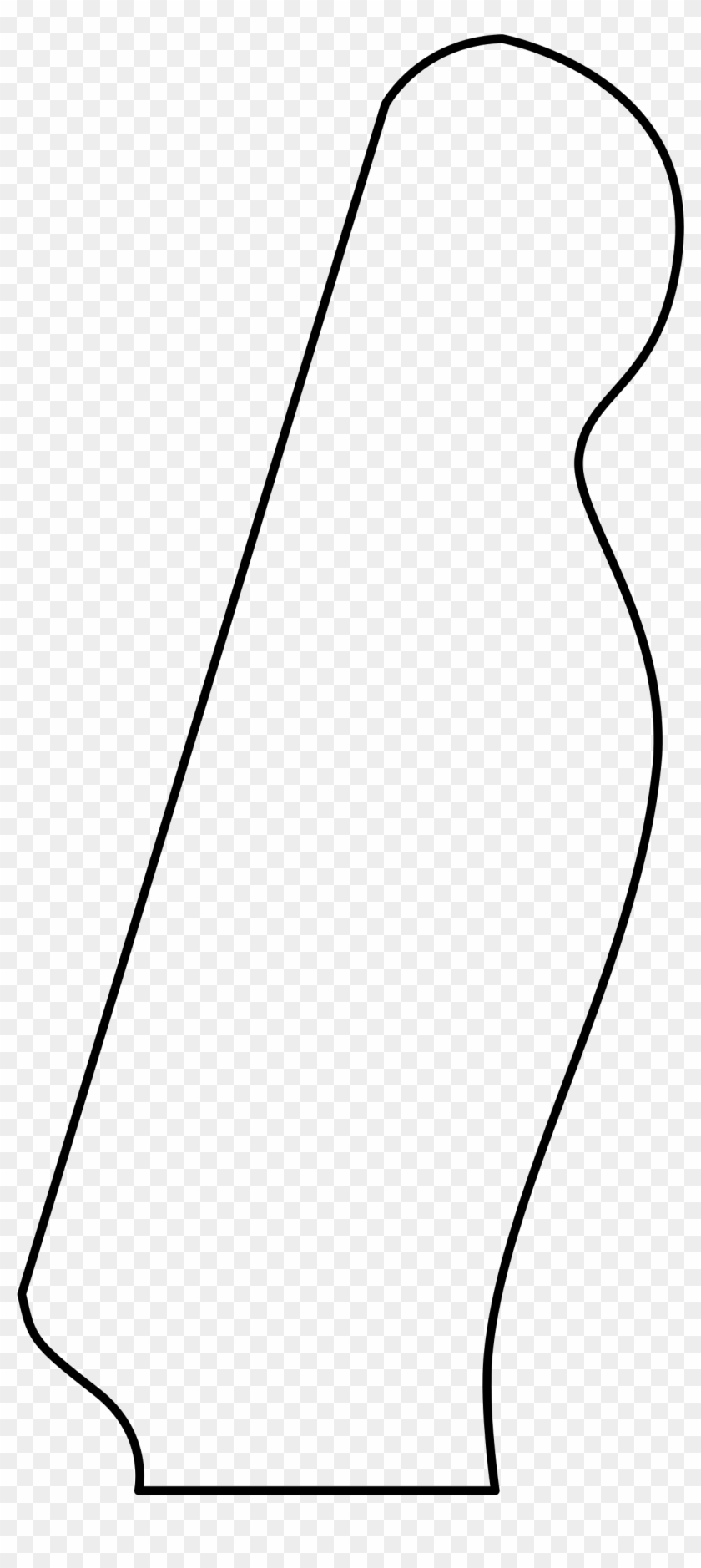 Actual Size Printable Telecaster Headstock Template