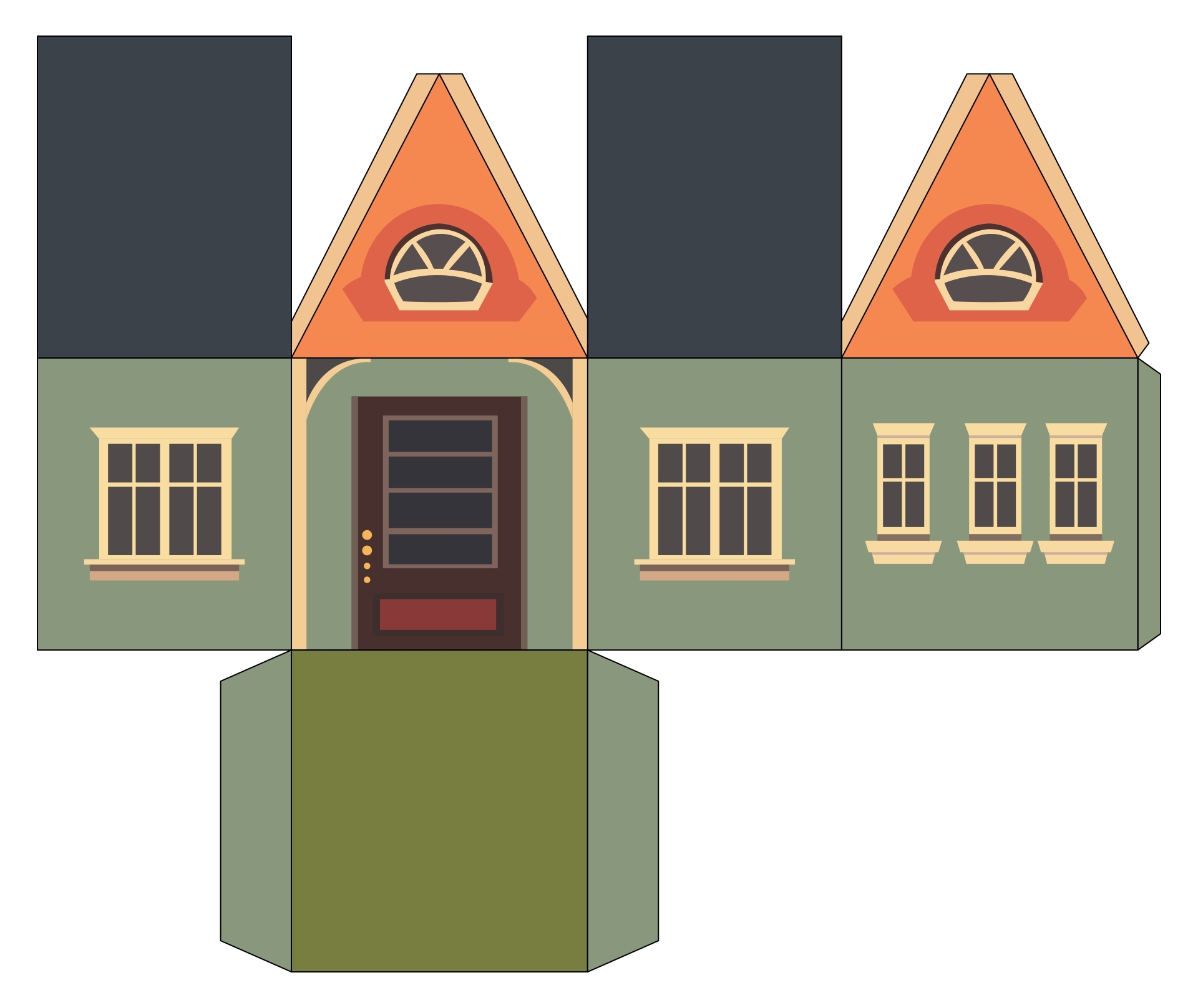 Printable House Template