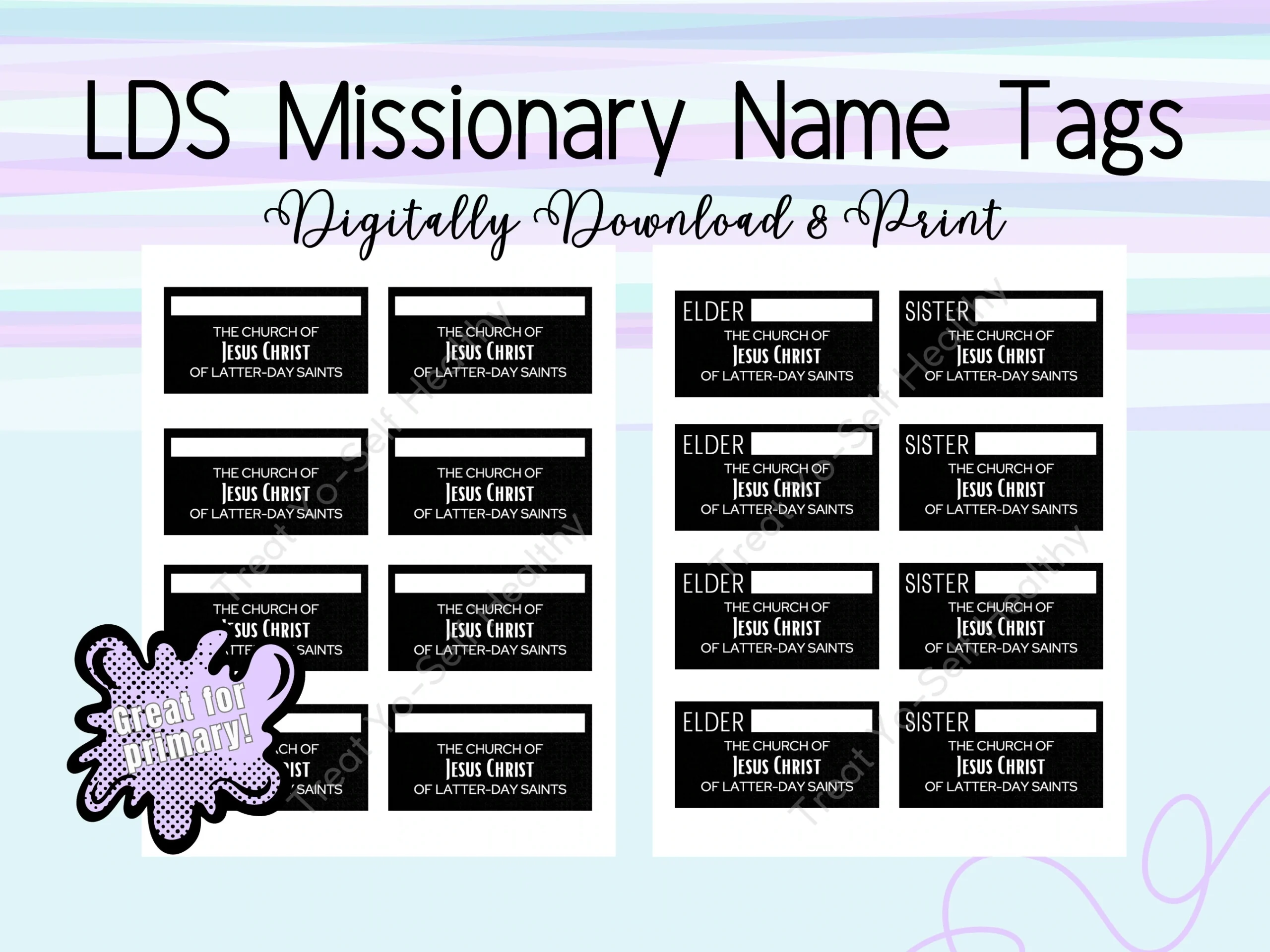 Printable Lds Missionary Name Tag Template Printable Lds Missionary Name Tag Template