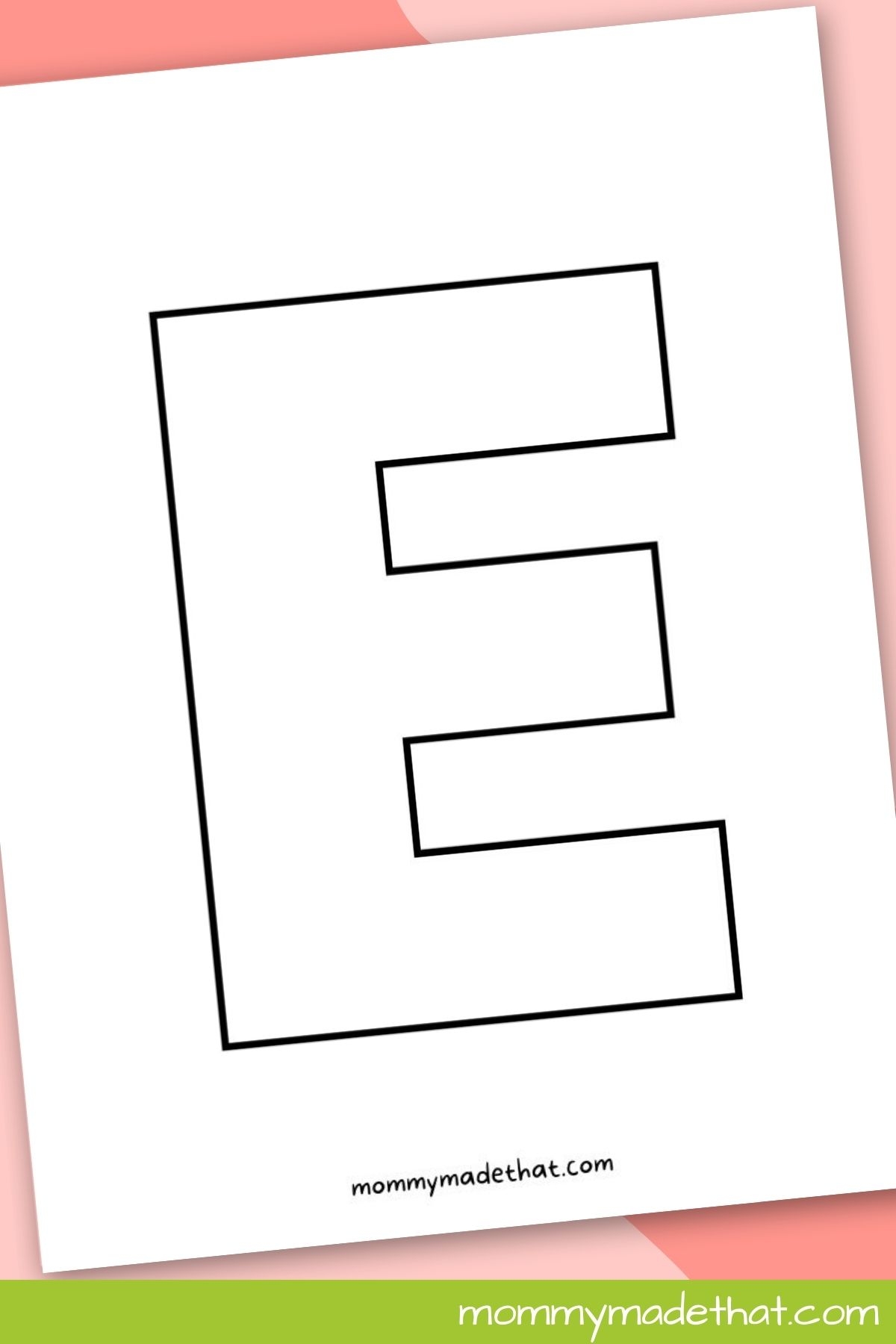 Printable Letter E Grab The Free Templates 