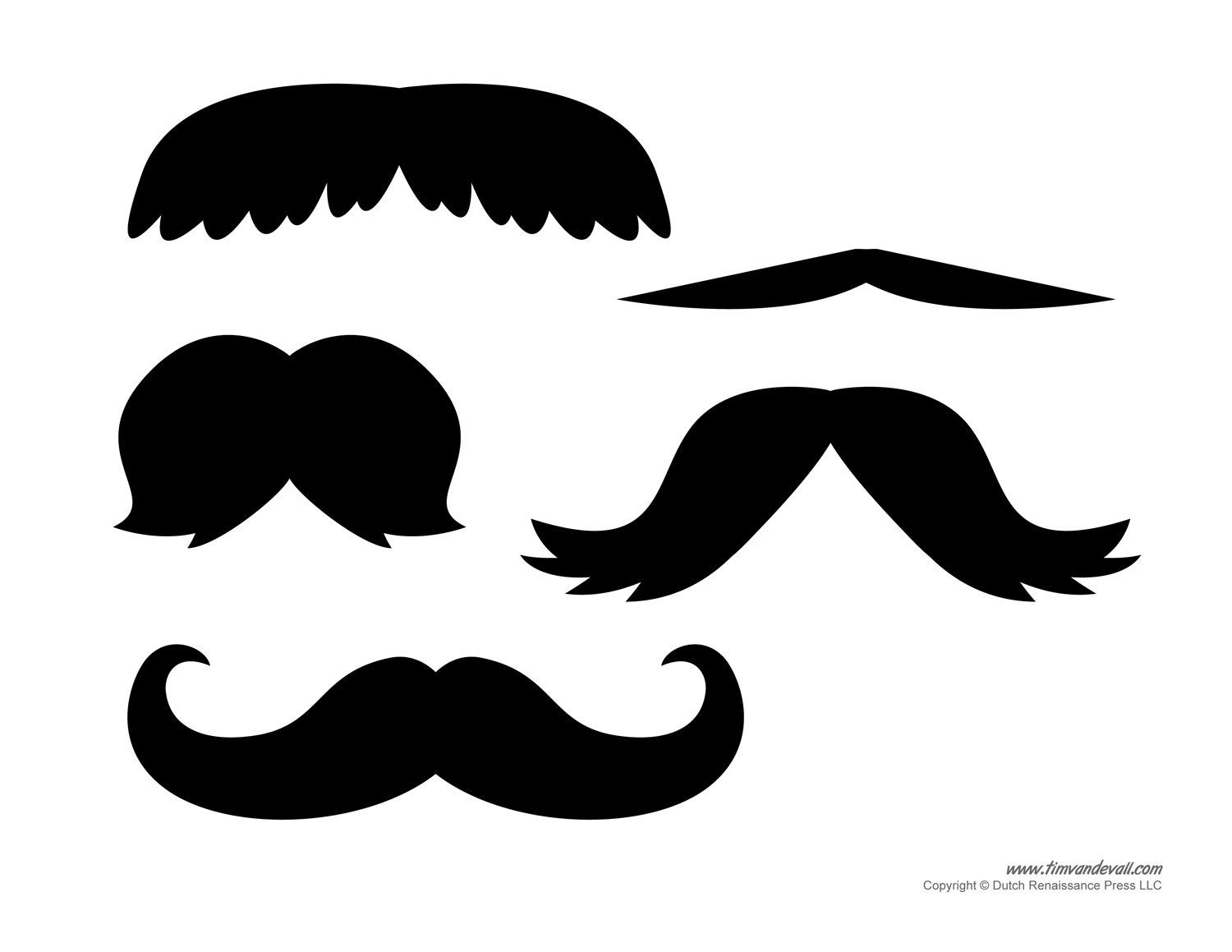 Cut Out Mustache Template Printable