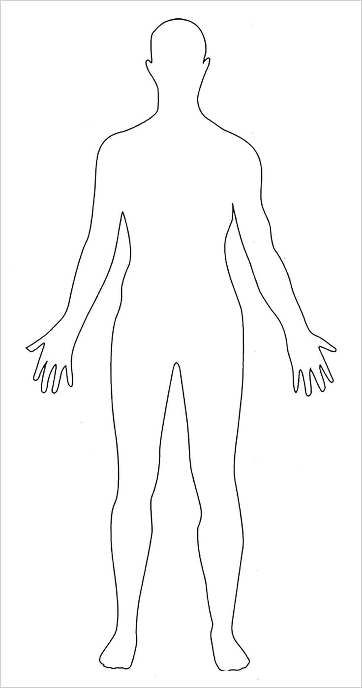 Body Outline Template Printable