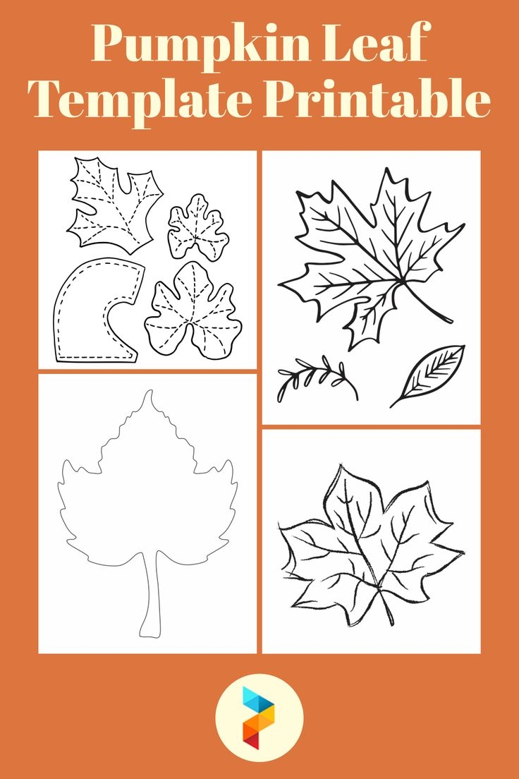 Printable Pumpkin Leaf Template