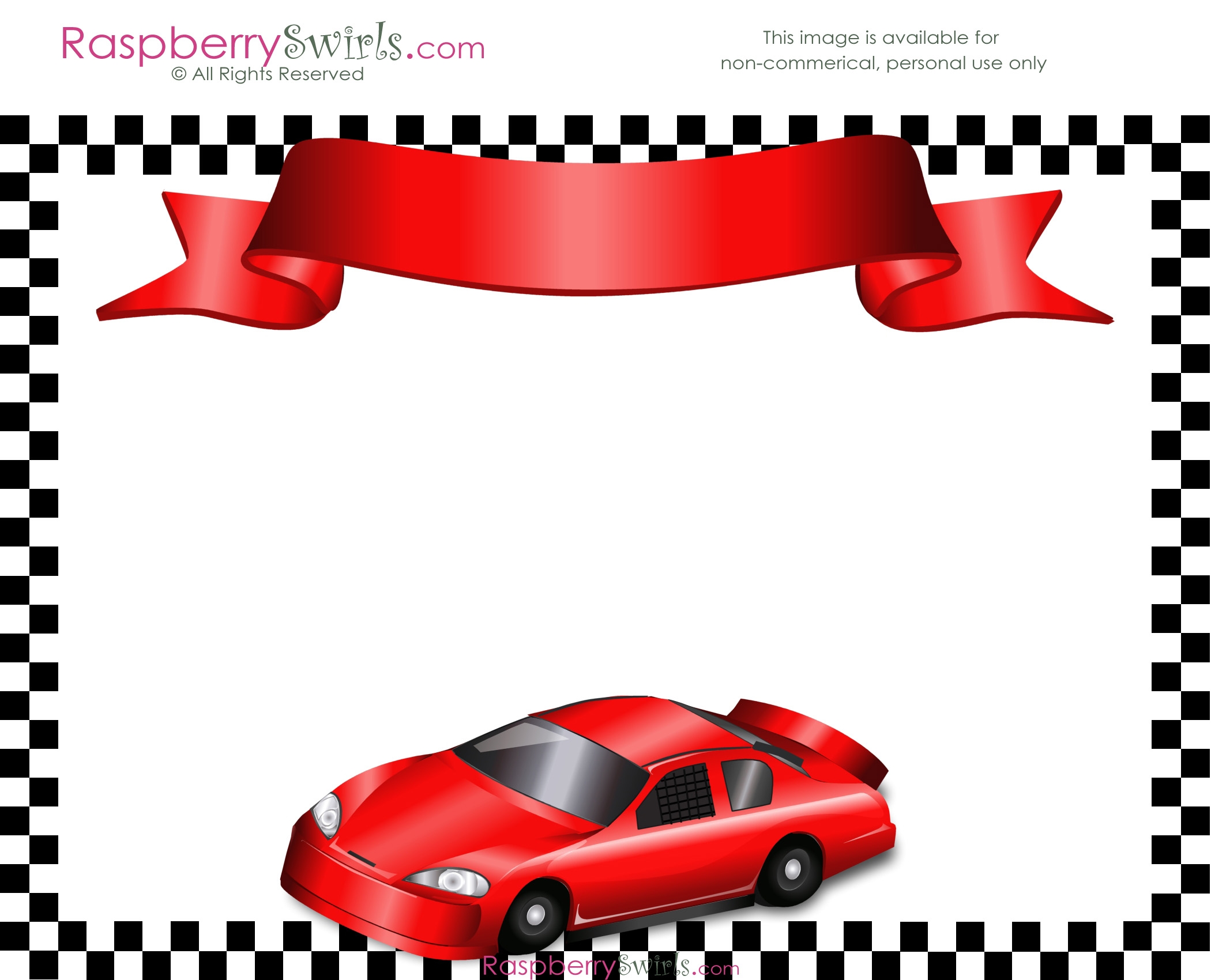 Editable Free Printable Race Car Templates