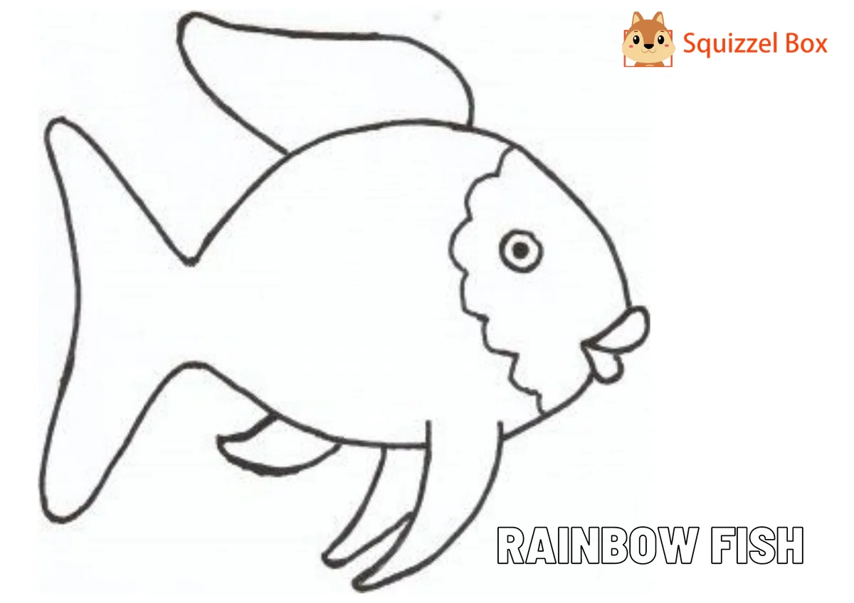 Rainbow Fish Craft Squizzel Box