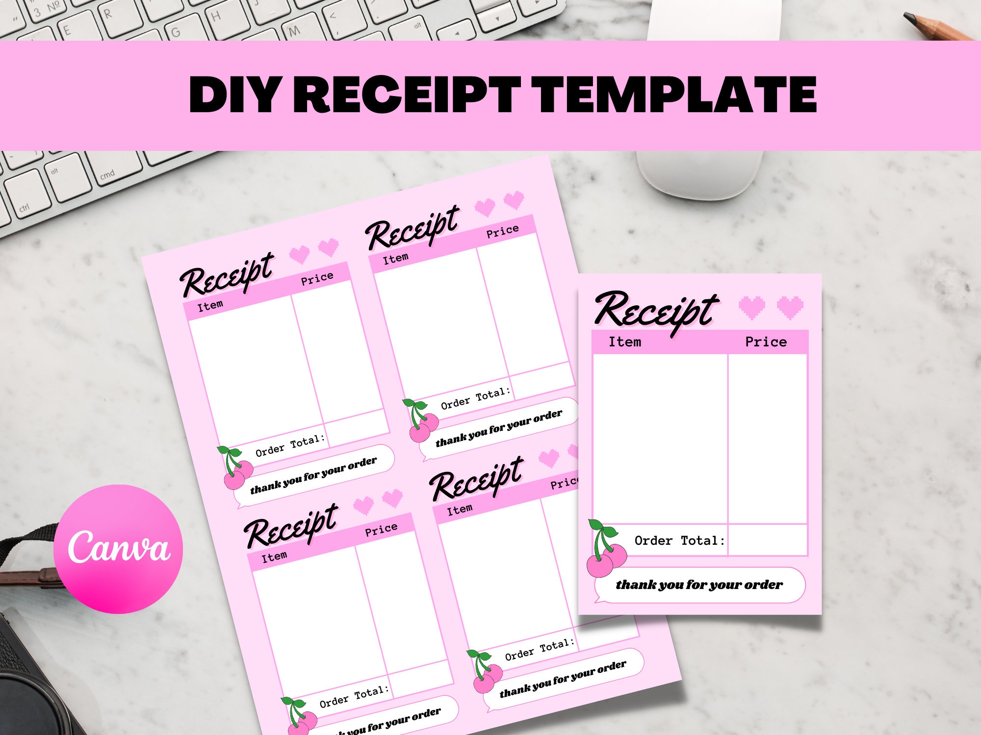 Cute Printable Cute Receipt Template